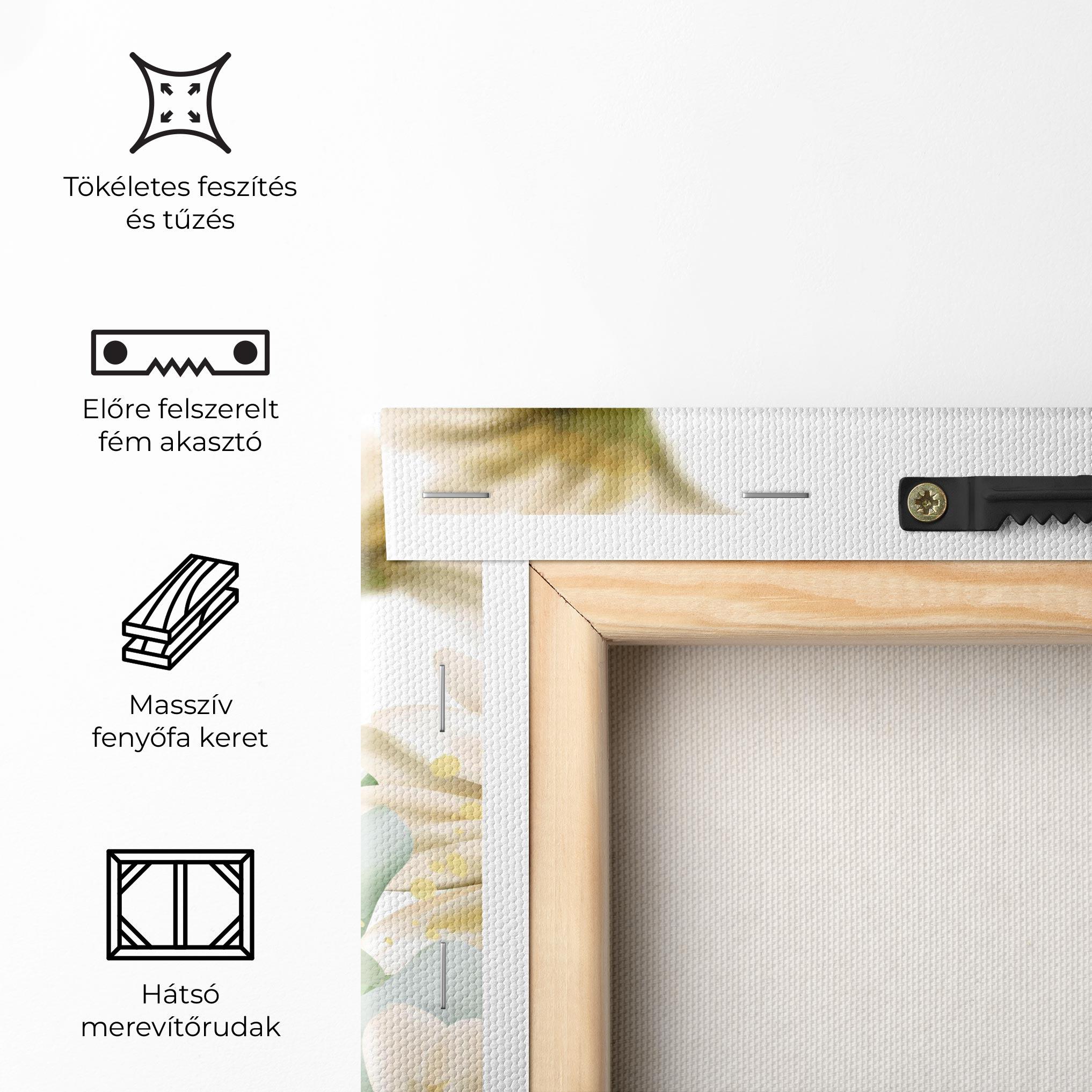 Vászonkép Beautiful Daisy Art mockup 5