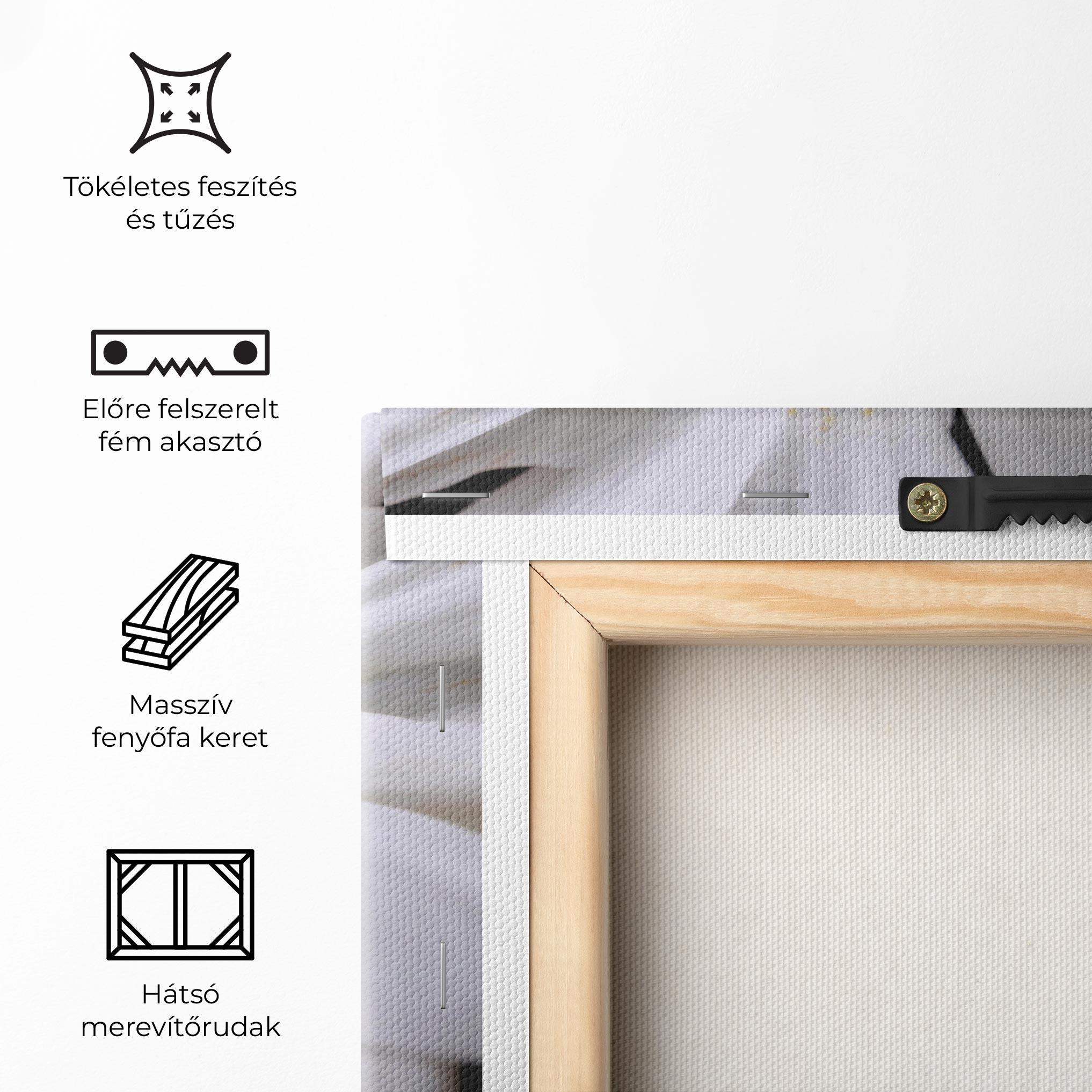 Vászonkép Green Middle Daisy mockup 5