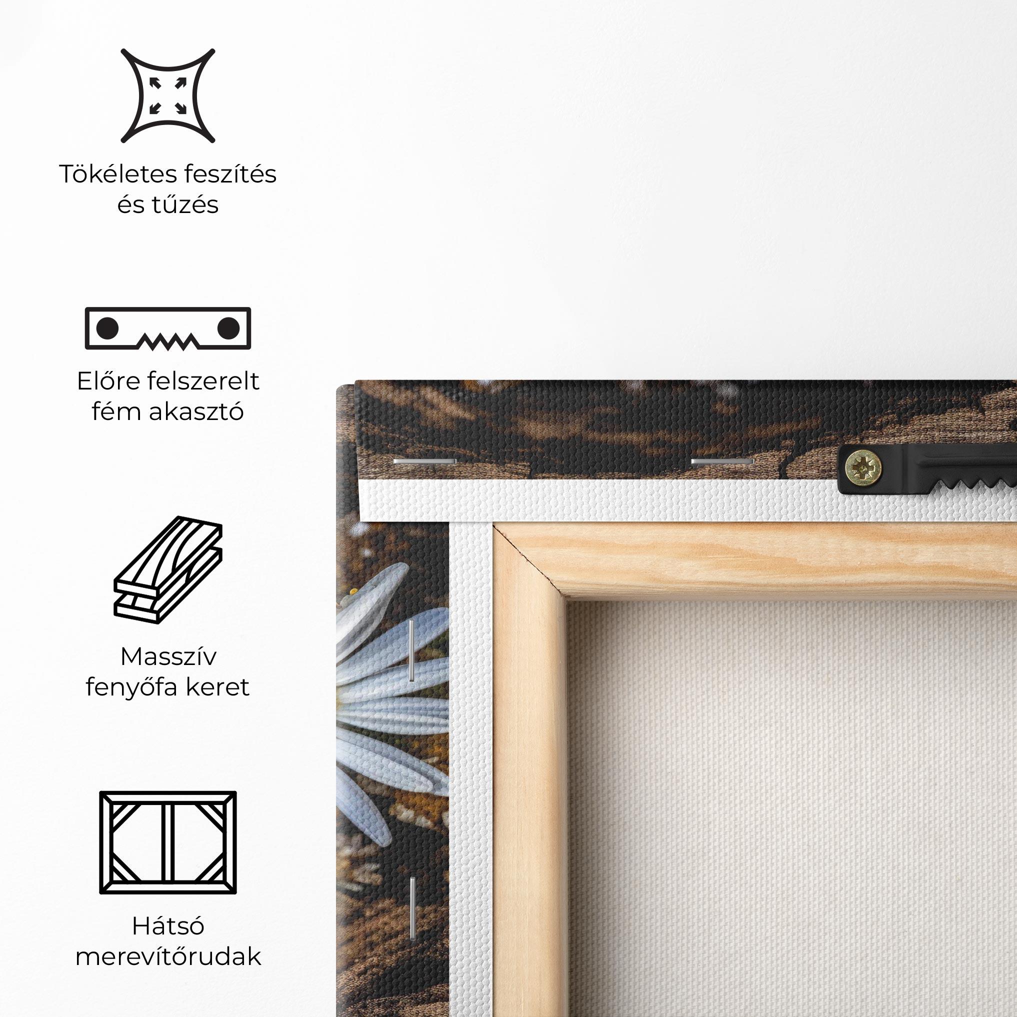 Vászonkép Heart Shaped Daisy mockup 5