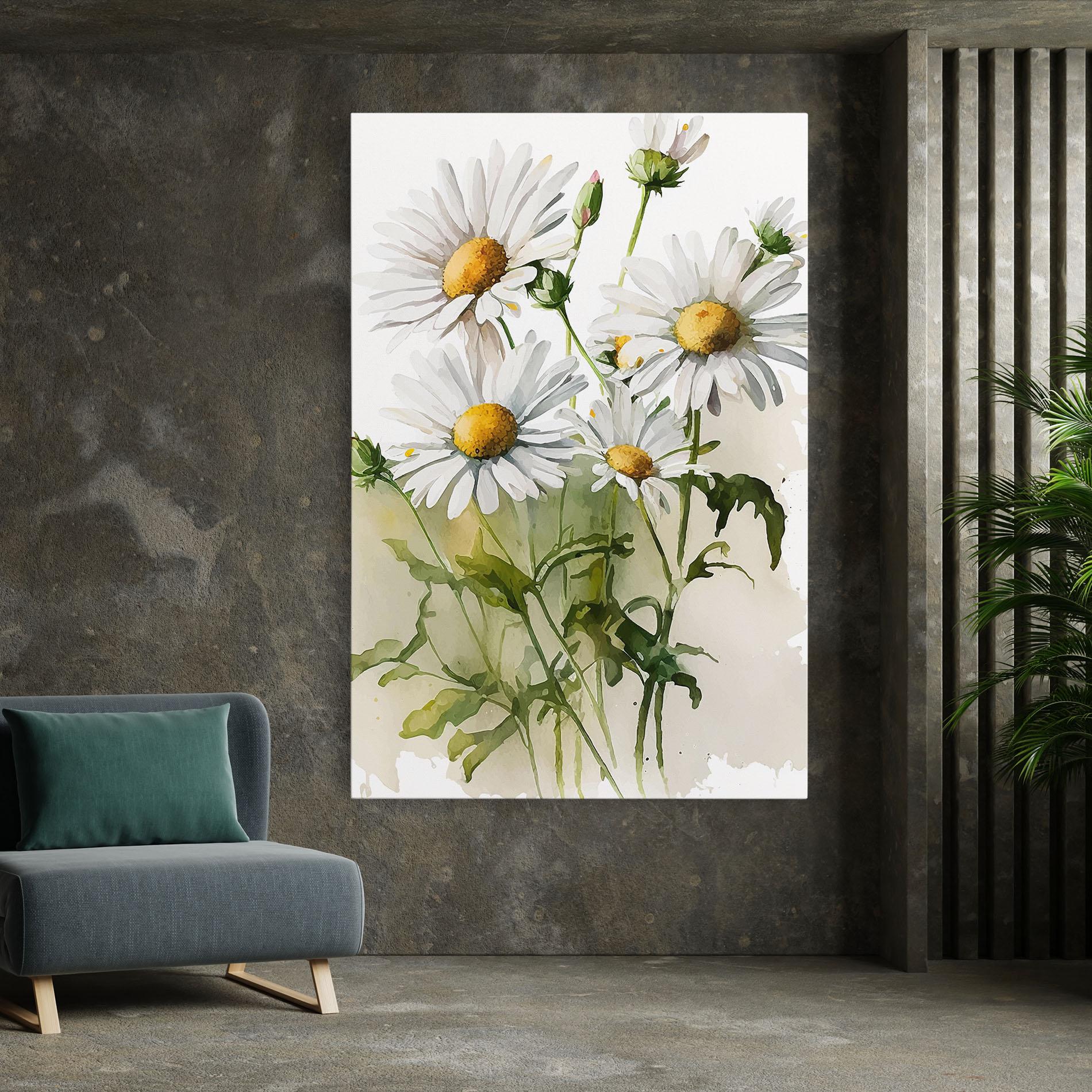 Vászonkép Painted Daisy mockup 7
