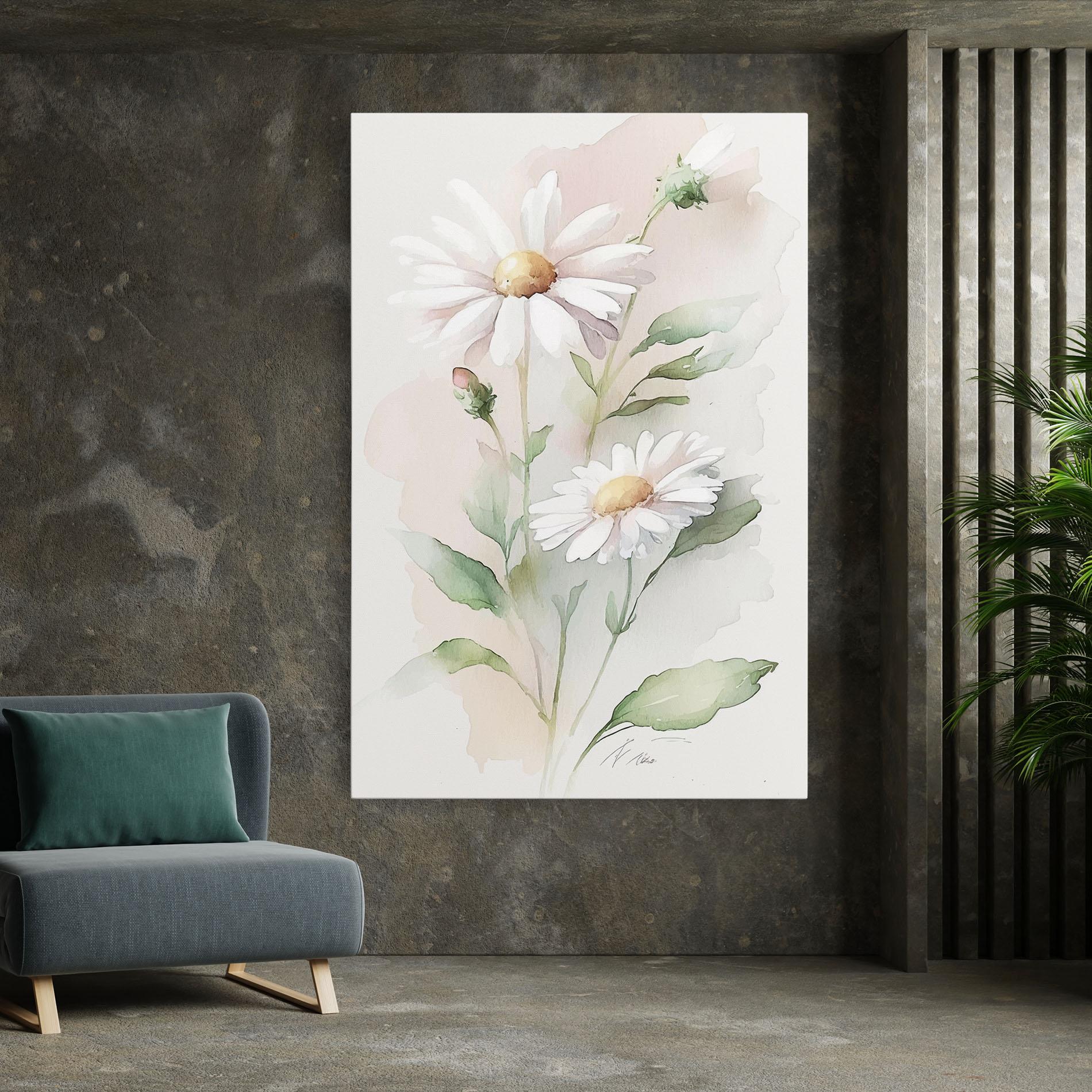 Vászonkép Painted Pretty Daisy mockup 7