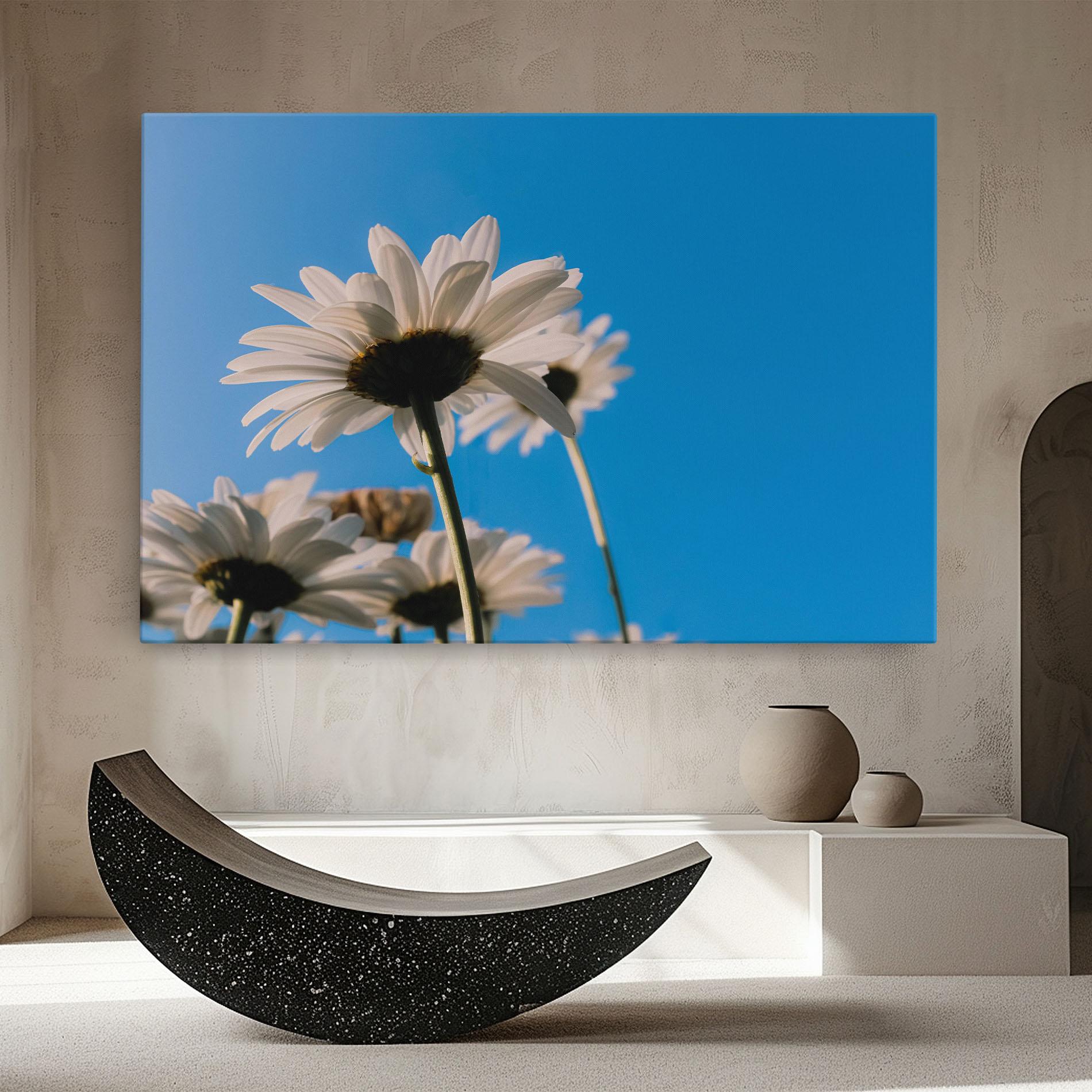 Vászonkép Blue Sky Daisy mockup 8