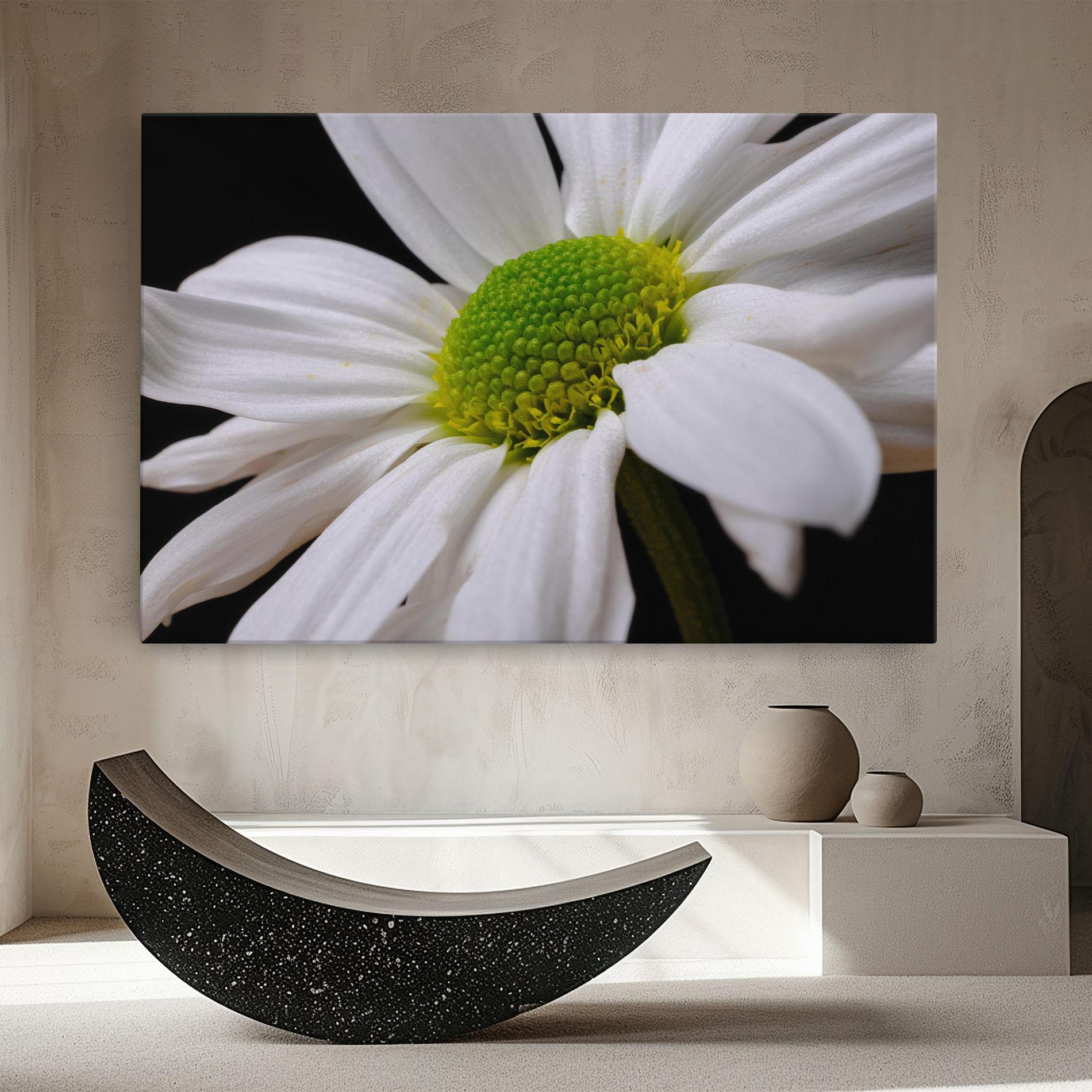 Vászonkép Green Middle Daisy mockup 8