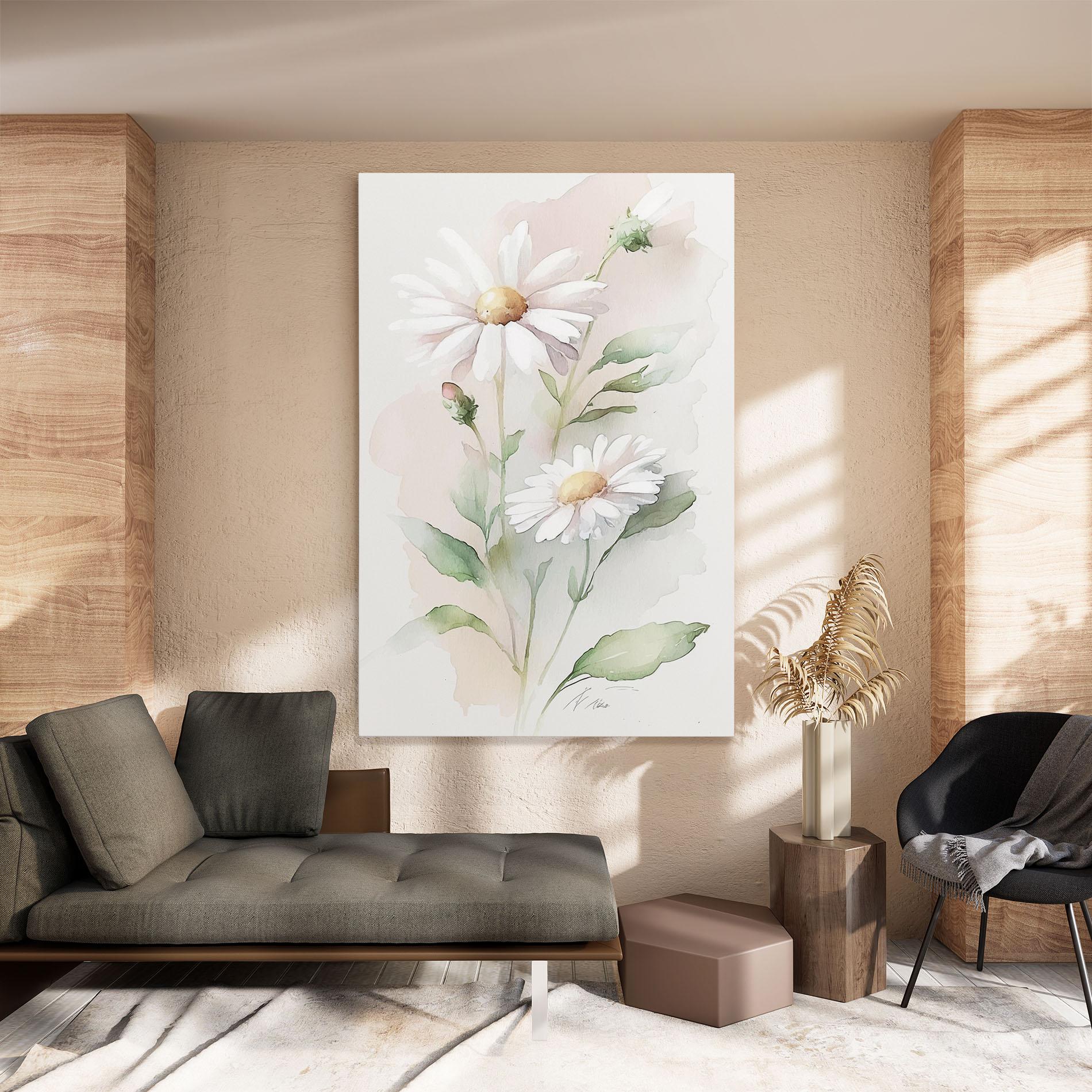 Vászonkép Painted Pretty Daisy mockup 8