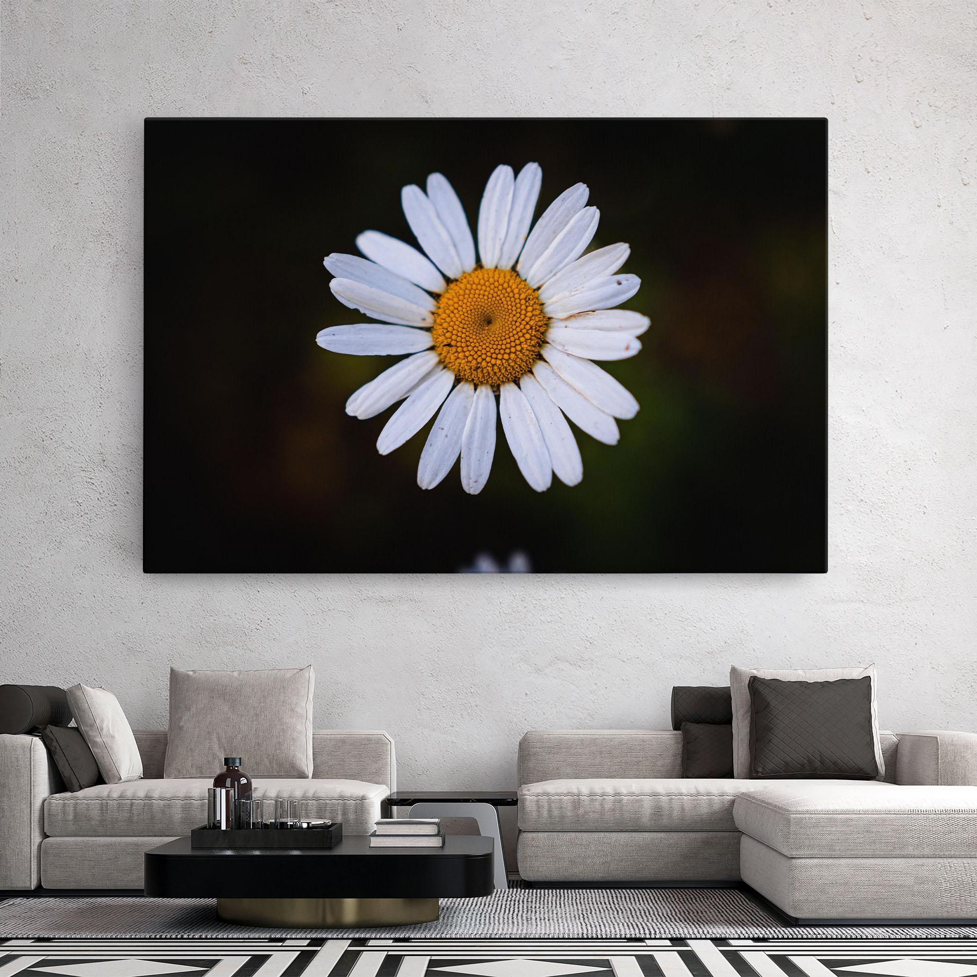 Vászonkép Big Yellow Center Daisy mockup 2