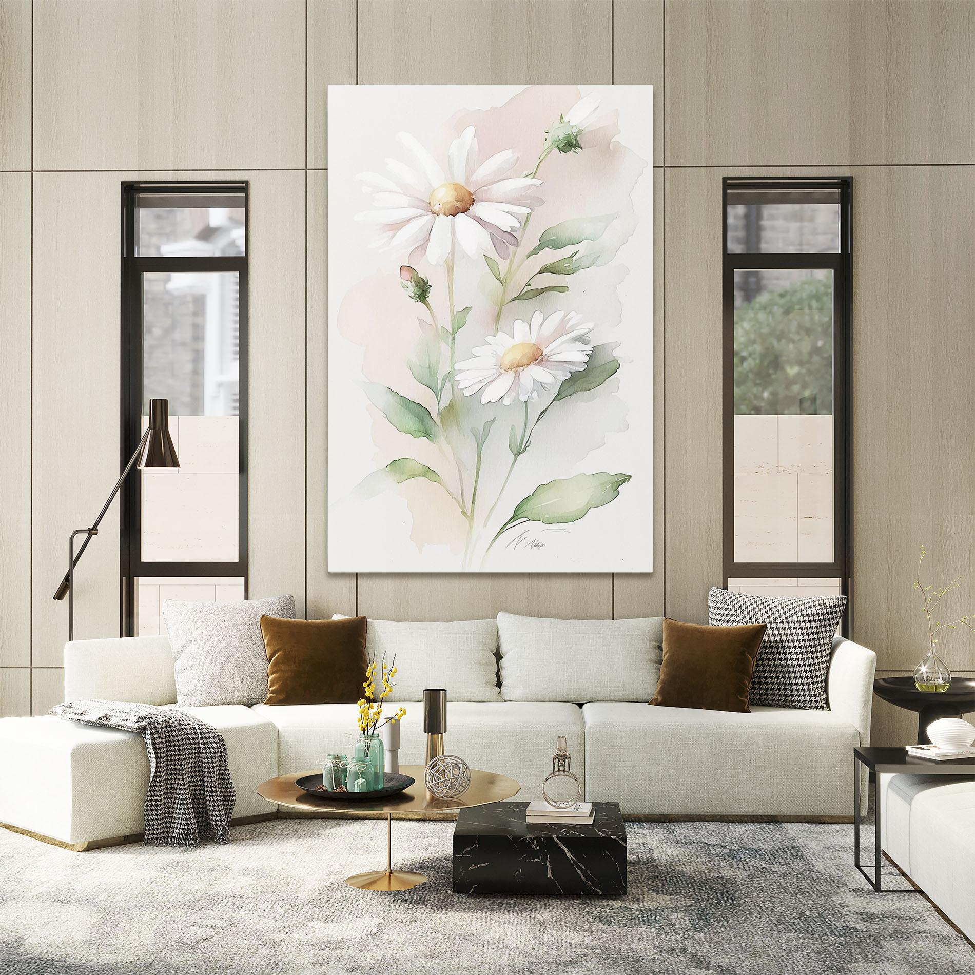 Vászonkép Painted Pretty Daisy mockup 2