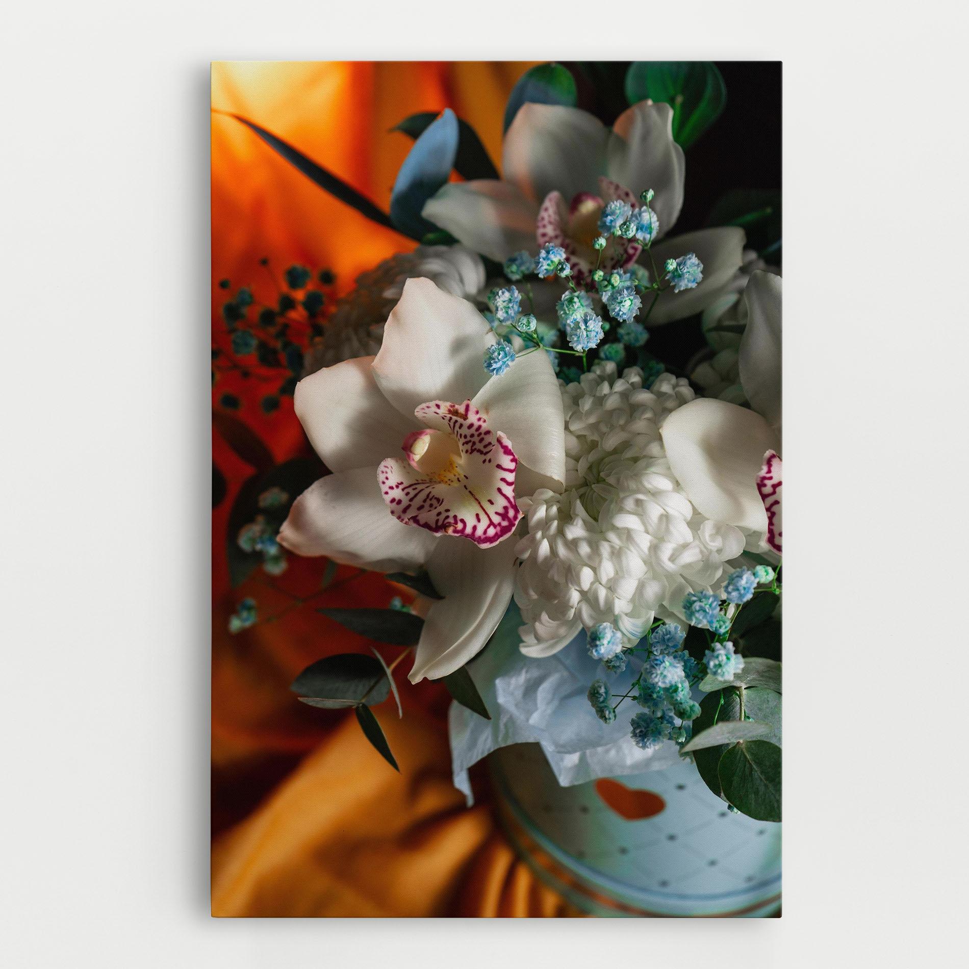 Vászonkép Orchid In Vase mockup 0