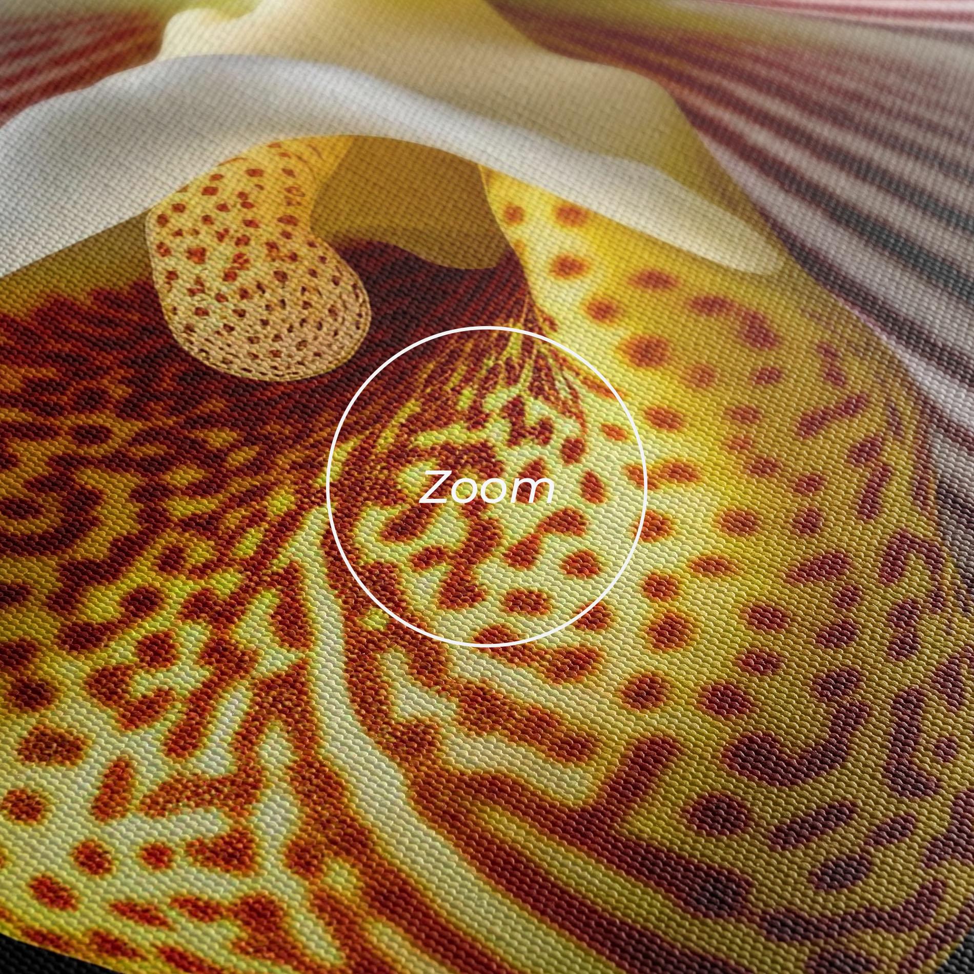 Vászonkép Orchid On Black mockup 3