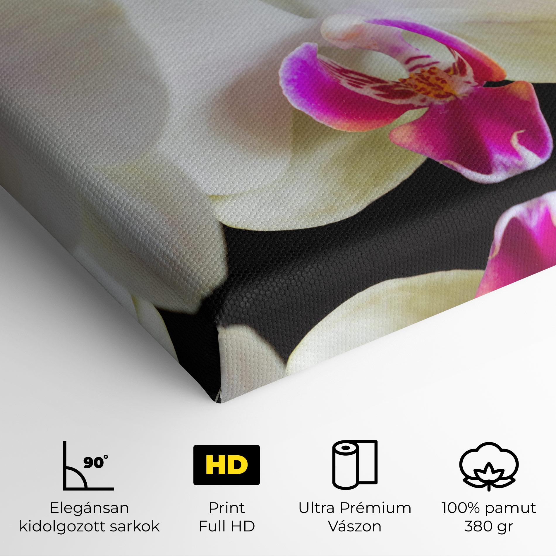 Vászonkép Cream Purple Orchids mockup 4