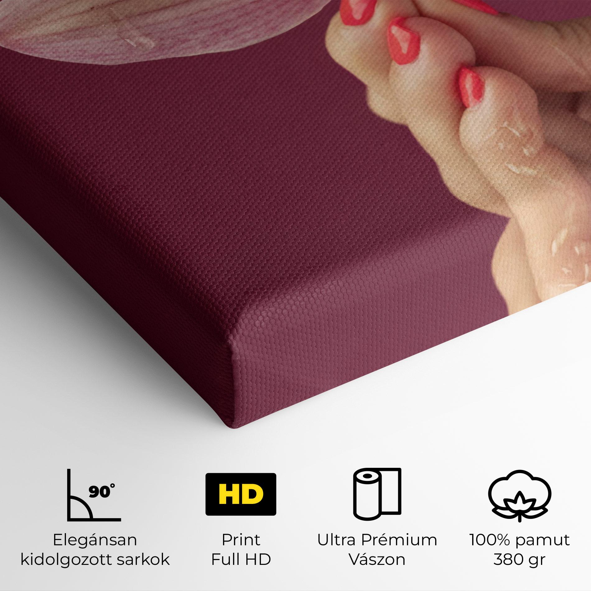 Vászonkép Orchid Holding mockup 4