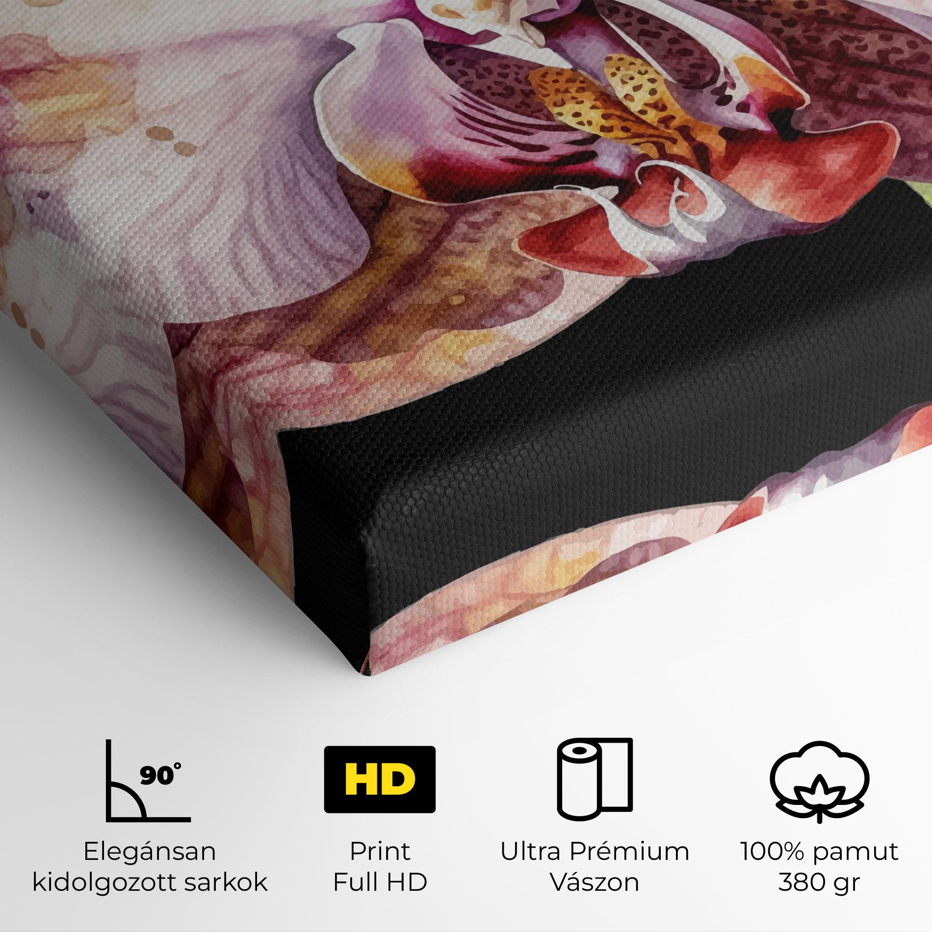 Vászonkép Painted Orchid mockup 4