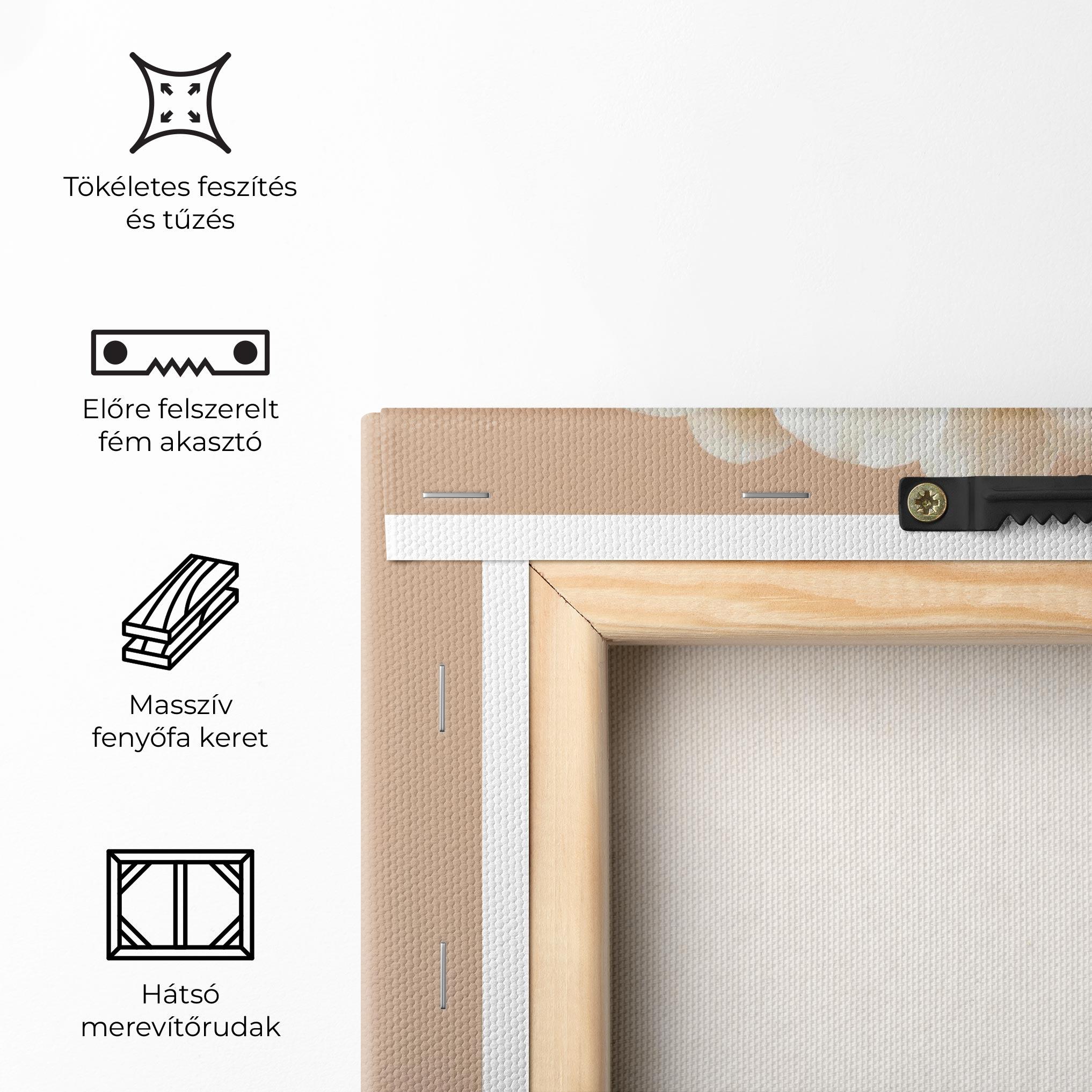 Vászonkép Cream Orchid On Pink mockup 5