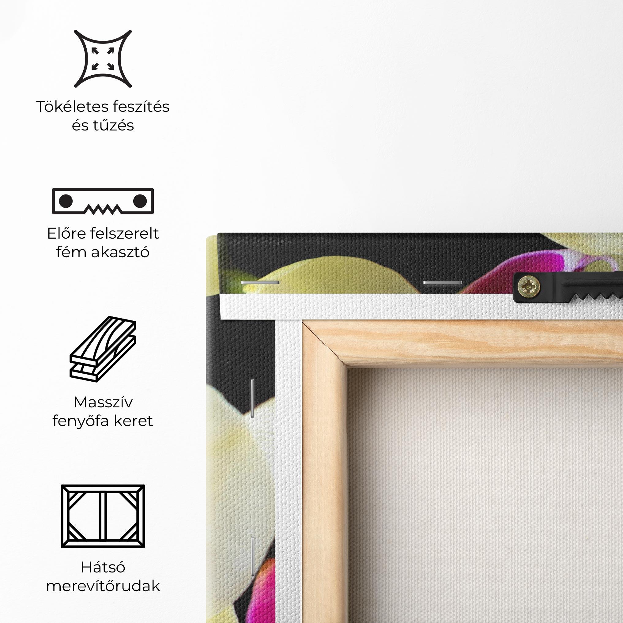 Vászonkép Cream Purple Orchids mockup 5