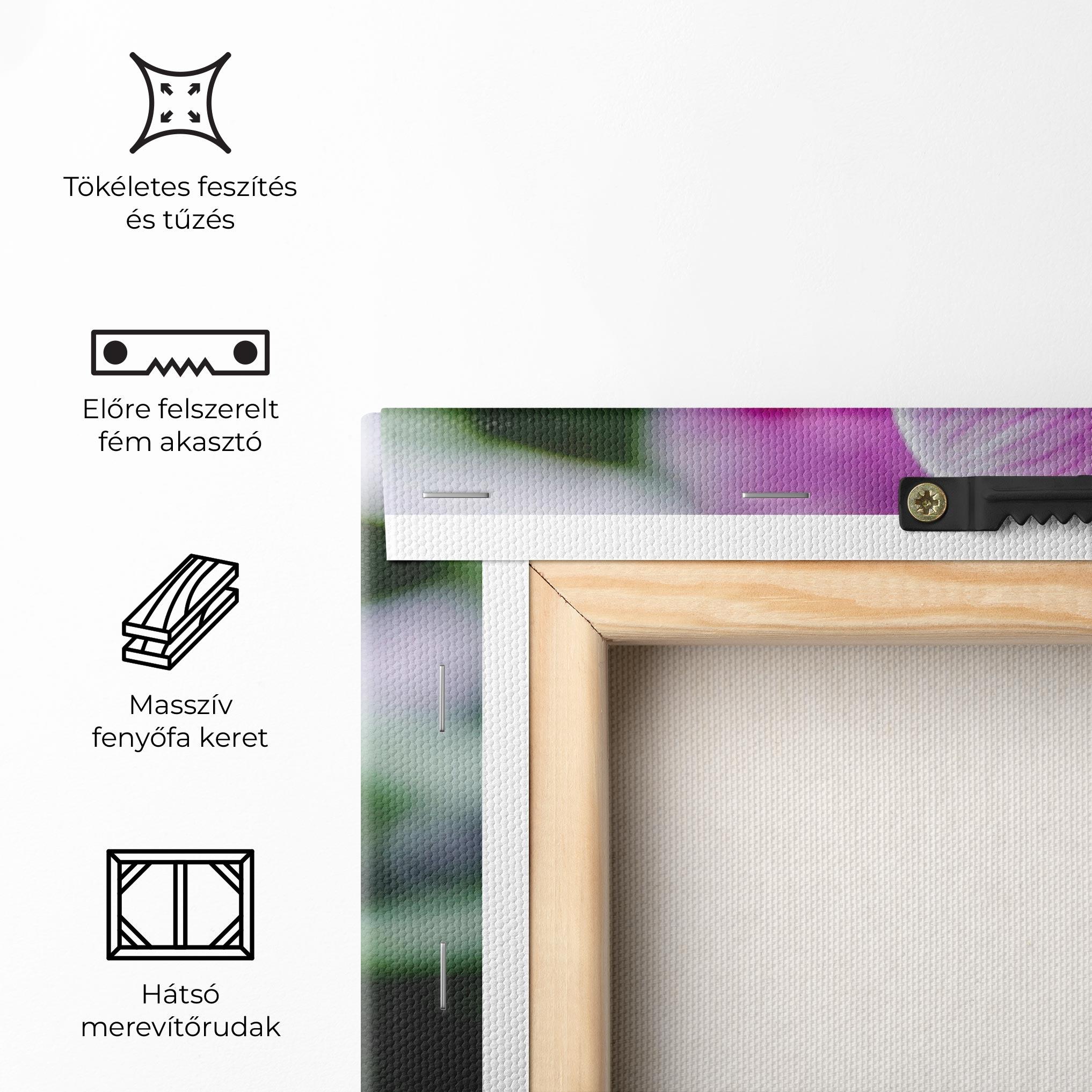 Vászonkép Garden Purple Orchids mockup 5