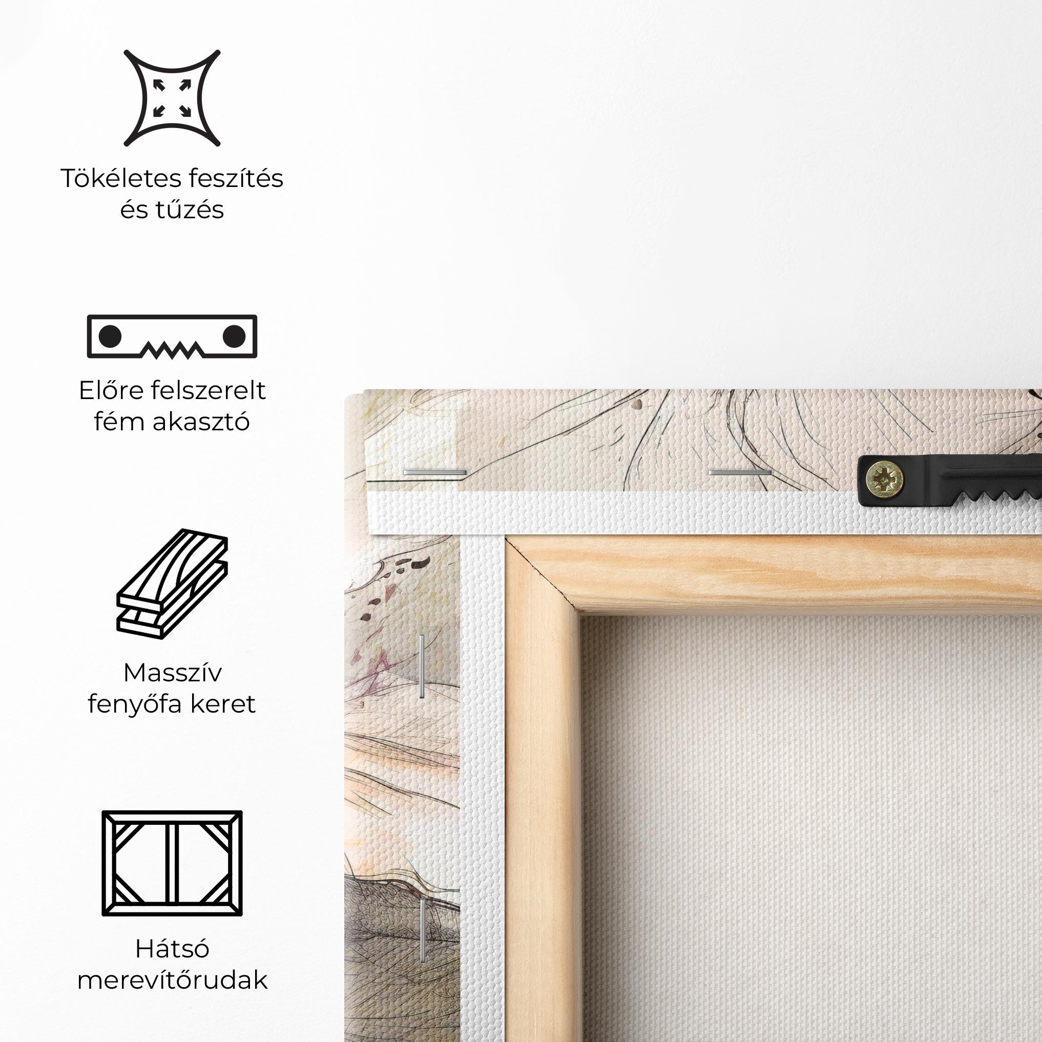 Vászonkép Painted Purple Orchid mockup 5