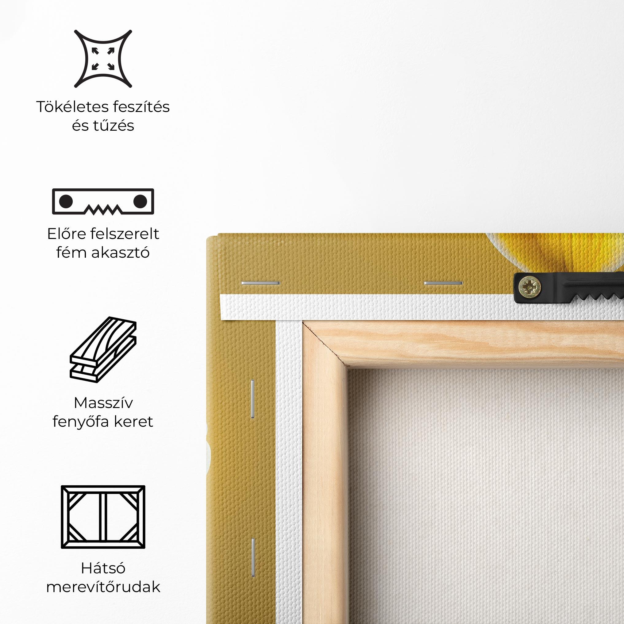 Vászonkép Pastel Yellow Orchid mockup 5