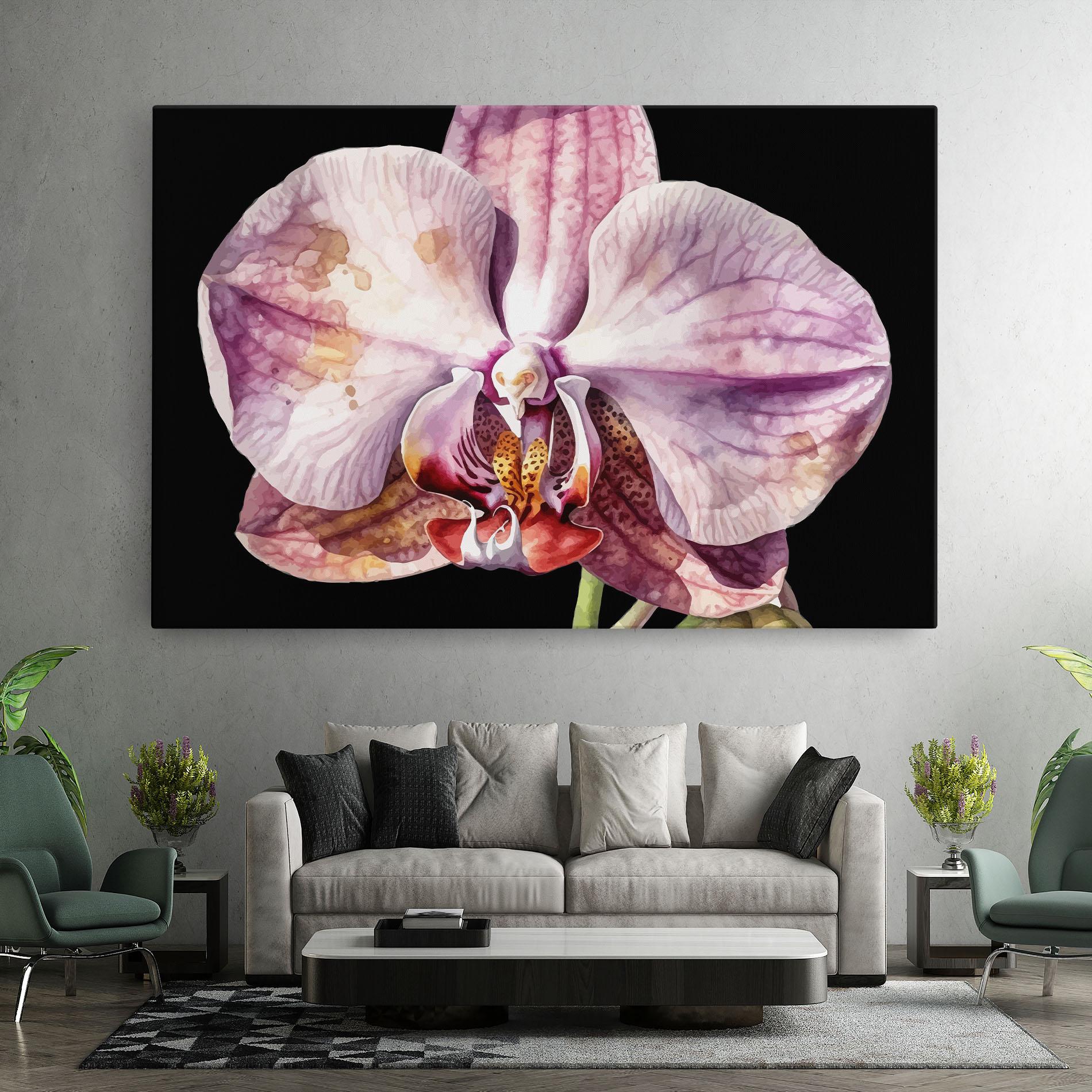 Vászonkép Painted Orchid mockup 7