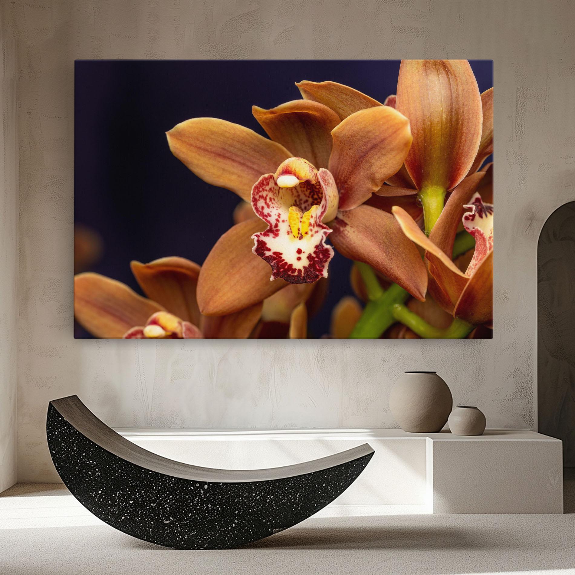 Vászonkép Dirty Orange Orchid mockup 8