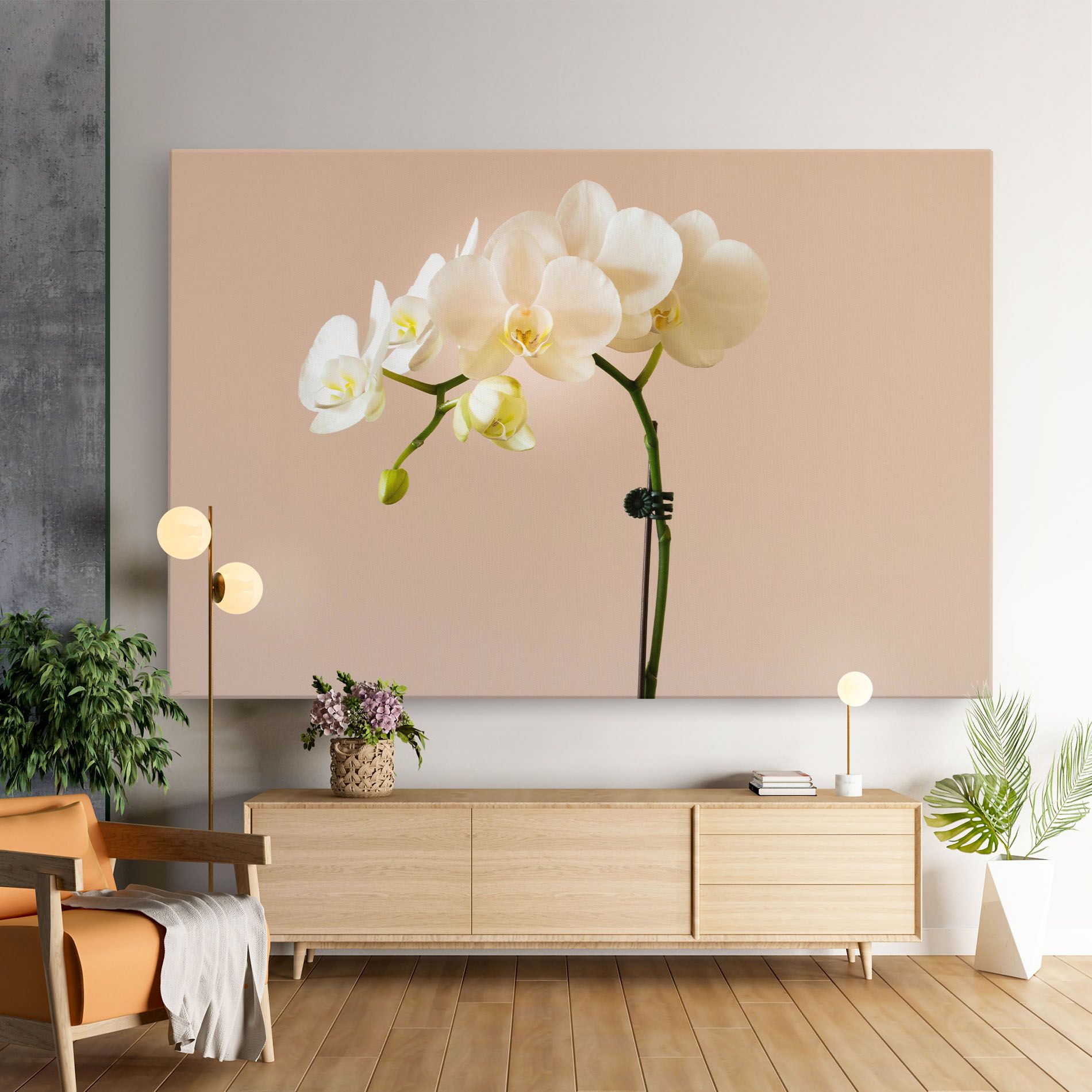 Cream Orchid On Pink mockup 9