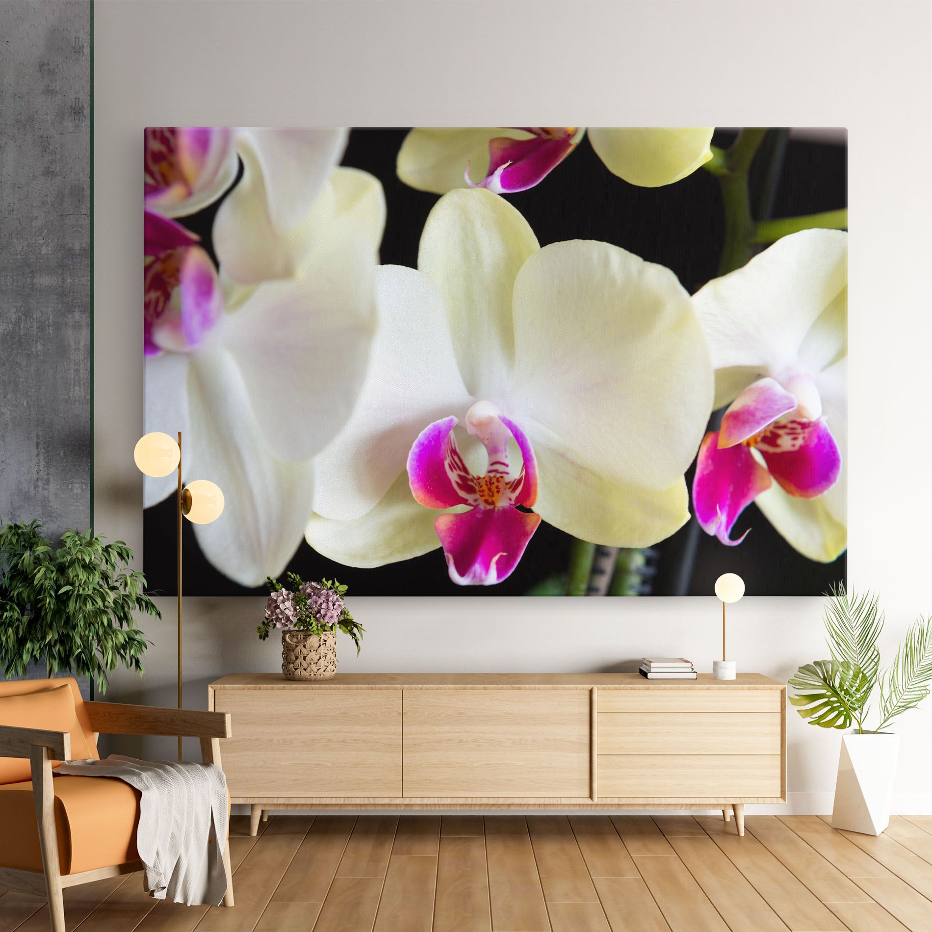 Cream Purple Orchids mockup 9
