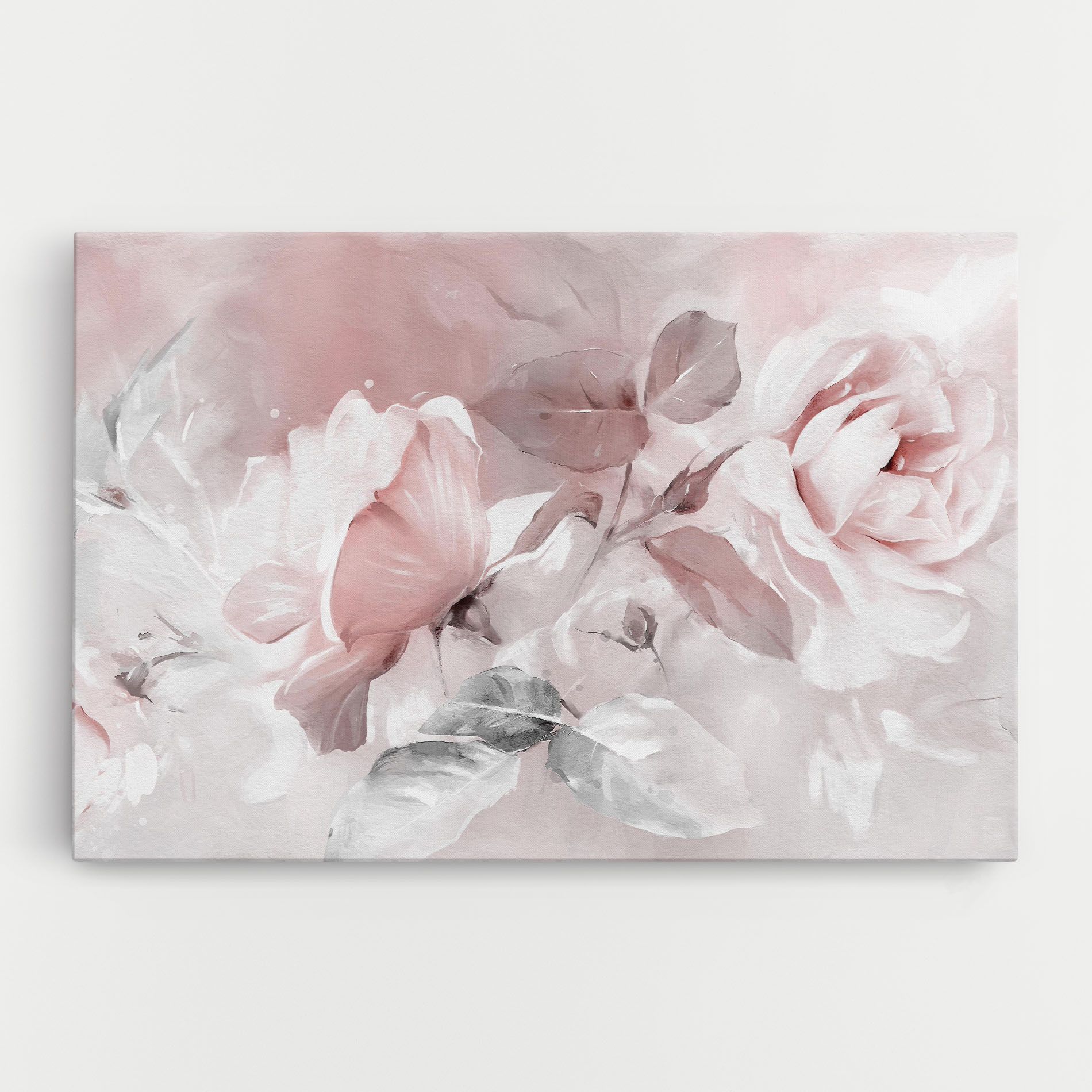 Abstract Pink Flowers mockup 0