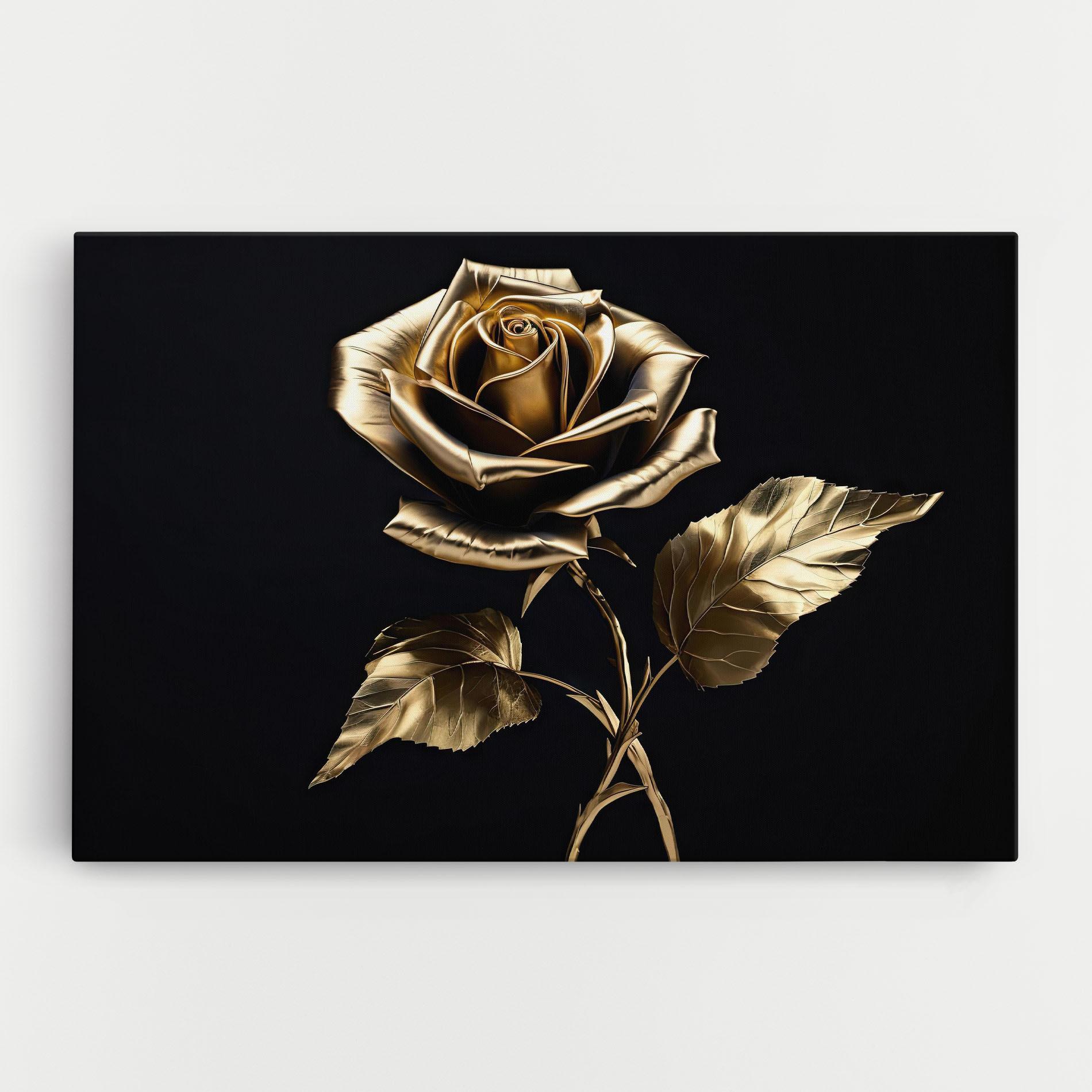 Vászonkép Beautiful Golden Rose mockup 0