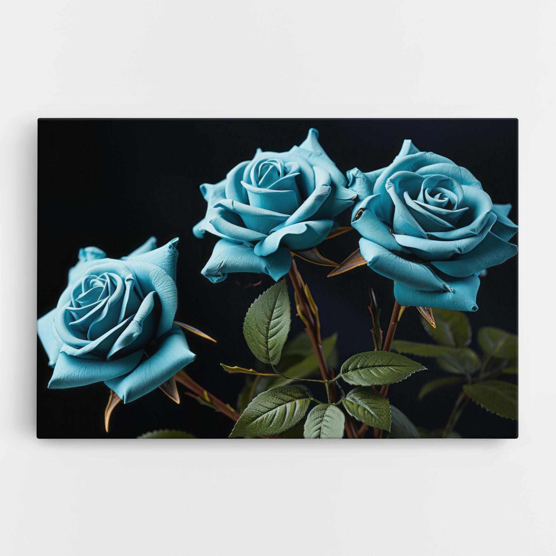 Vászonkép Blue Roses mockup 0