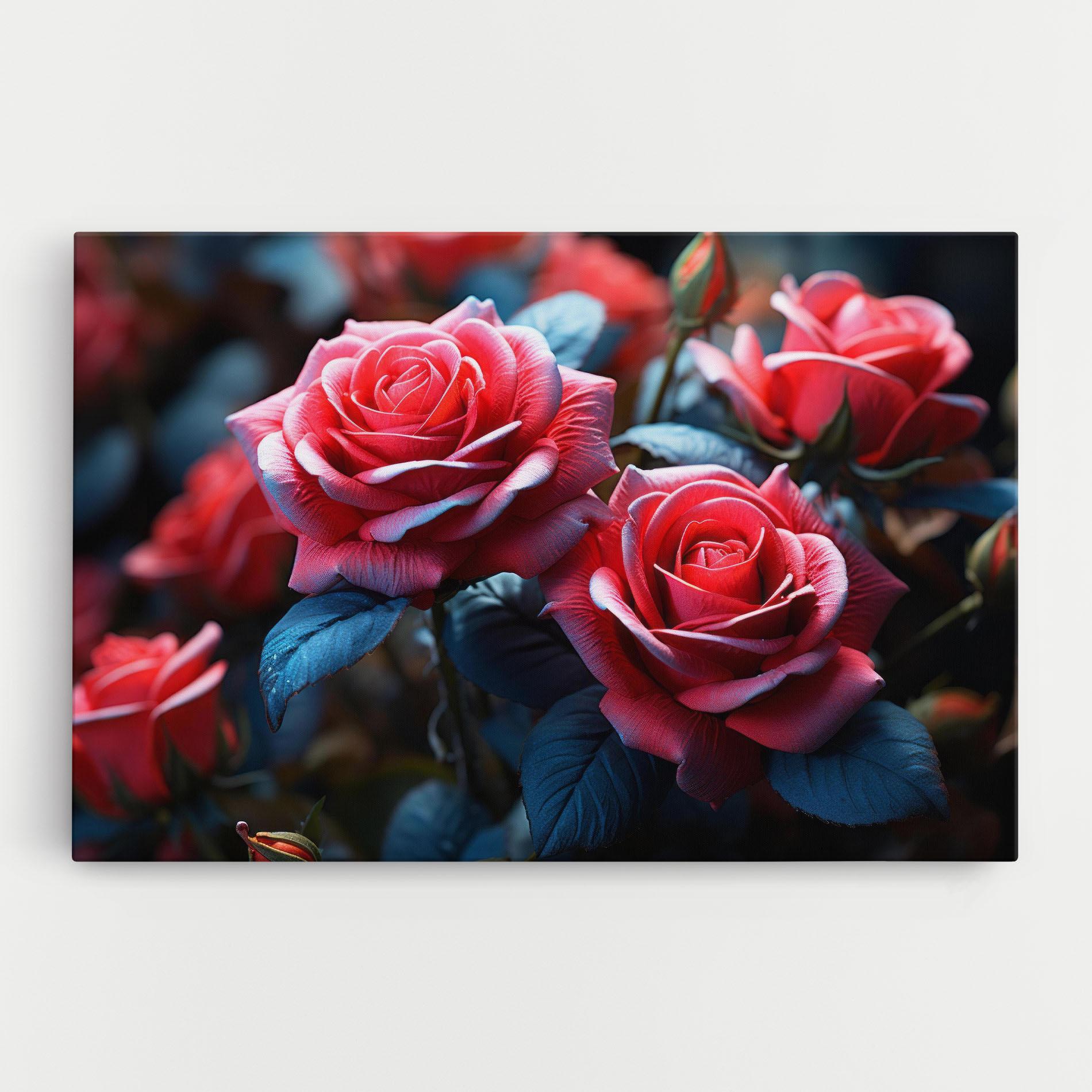 Vászonkép Dark Pink Rose mockup 0