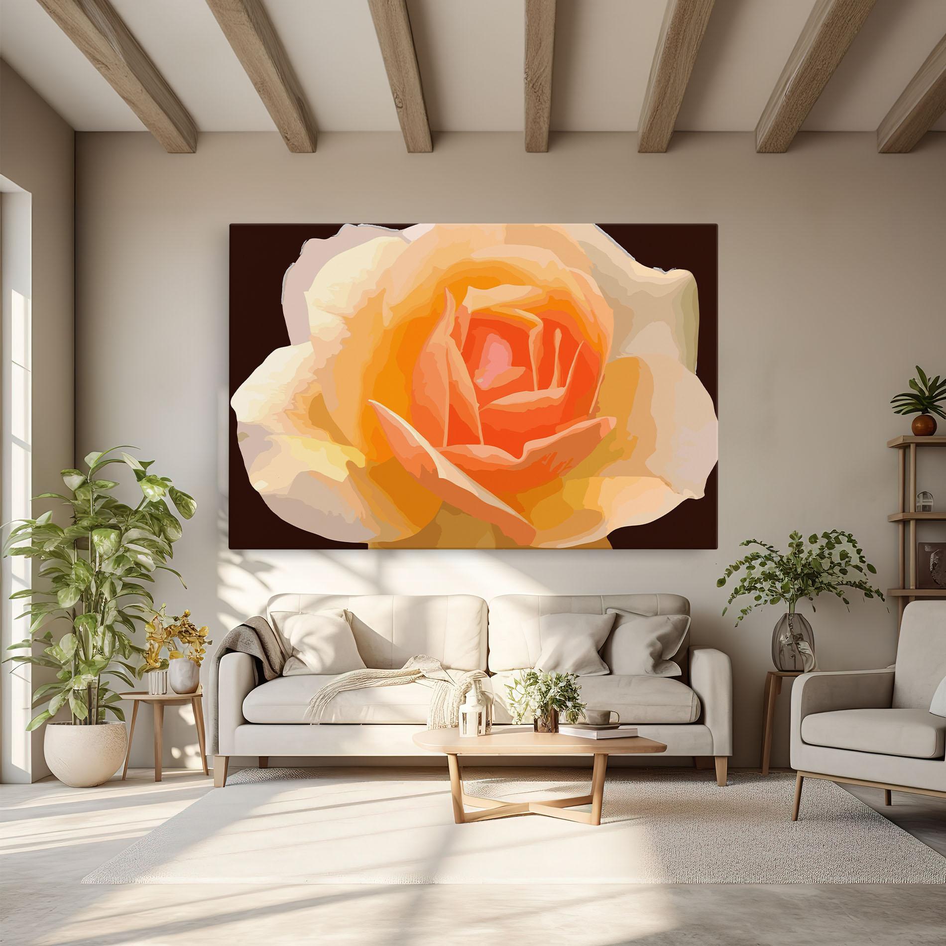 Vászonkép Orange Rose Ioana mockup 6