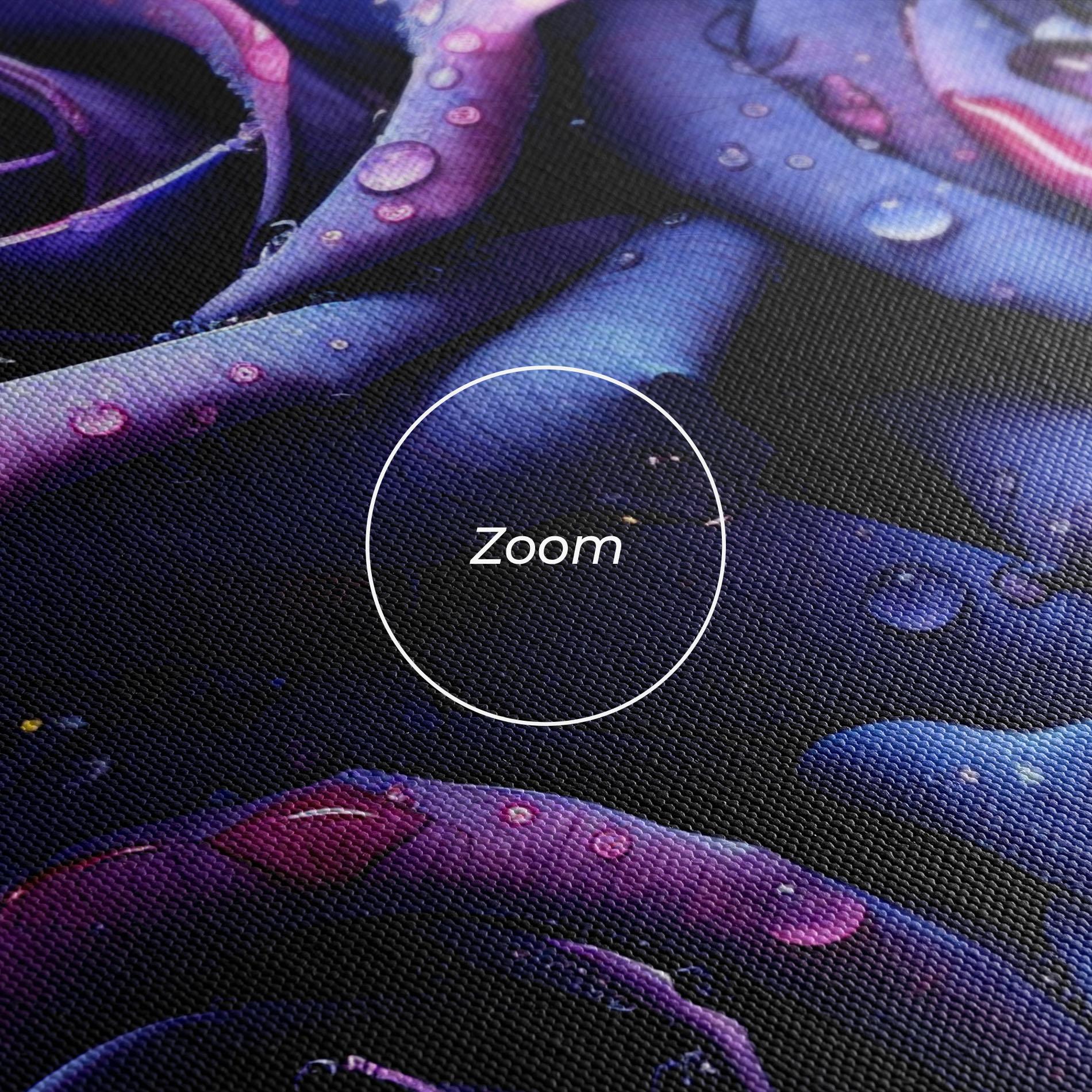 Vászonkép Blue Purple Rose mockup 3