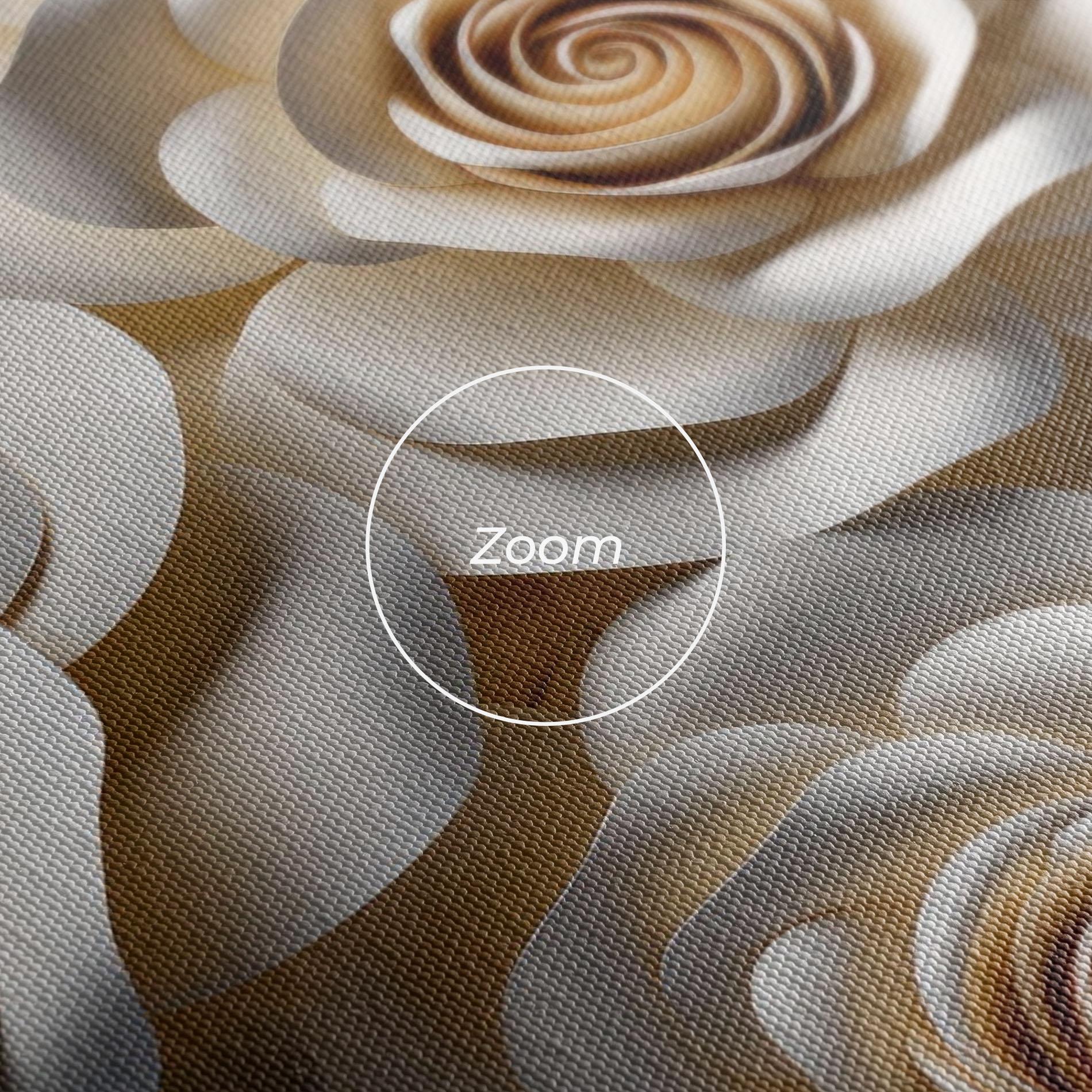 Vászonkép Cream Roses Wall mockup 3