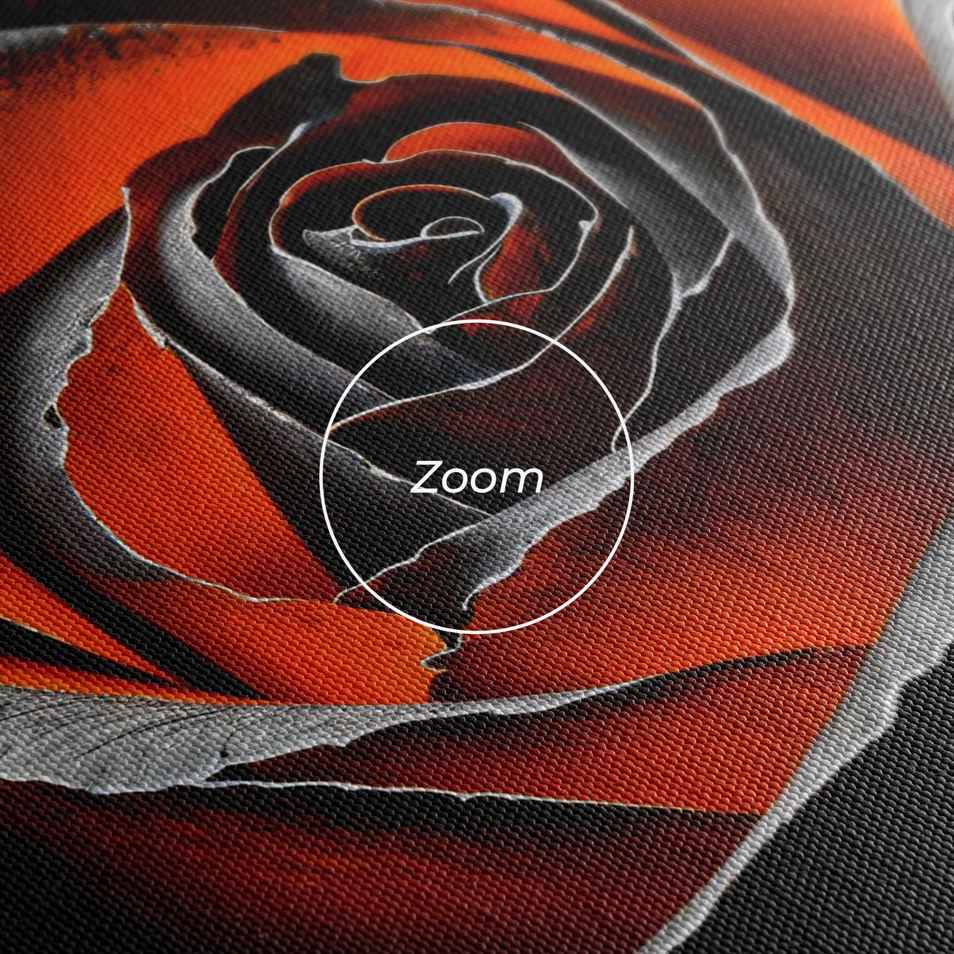 Vászonkép Grey Orange Rose mockup 3