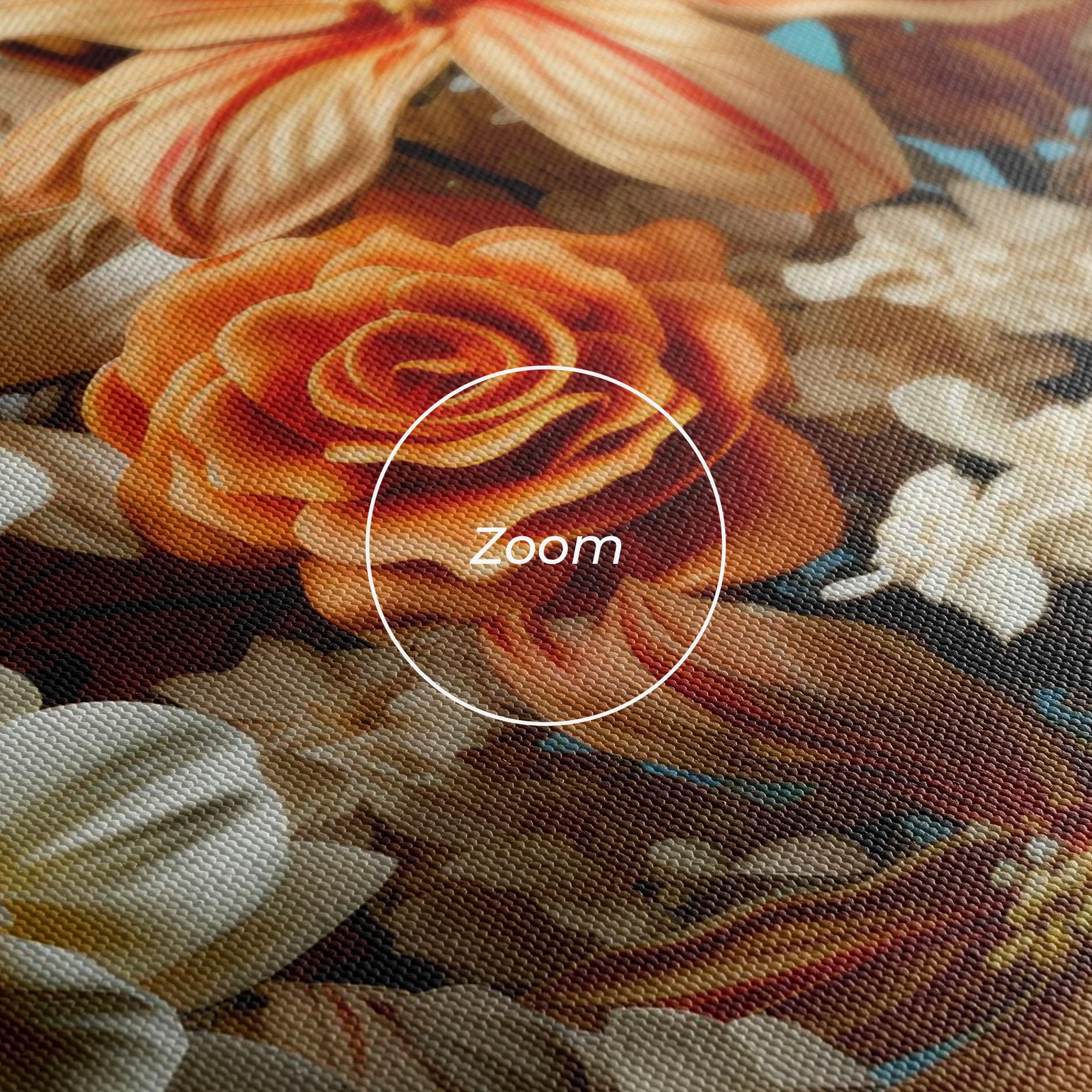 Vászonkép Orange Cream Rose mockup 3