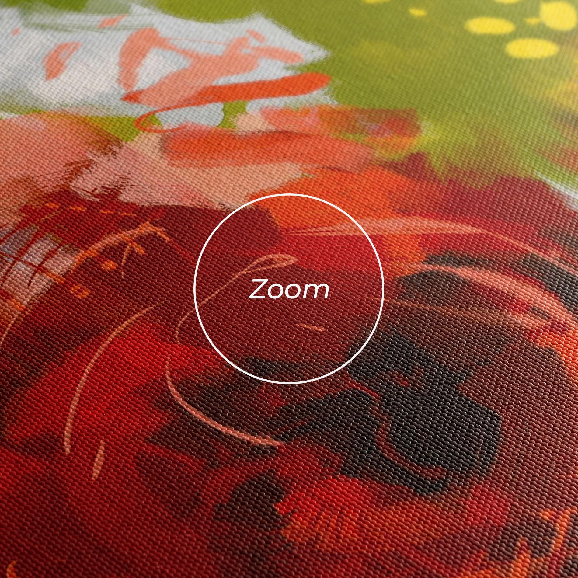 Vászonkép Red Rose Painting mockup 3