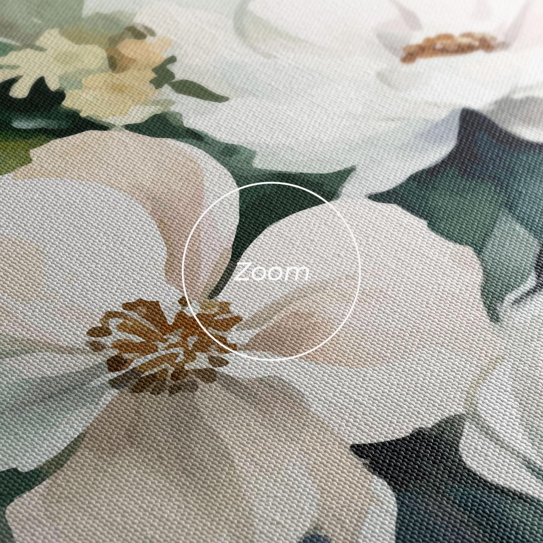 Vászonkép White Rose Paint mockup 3