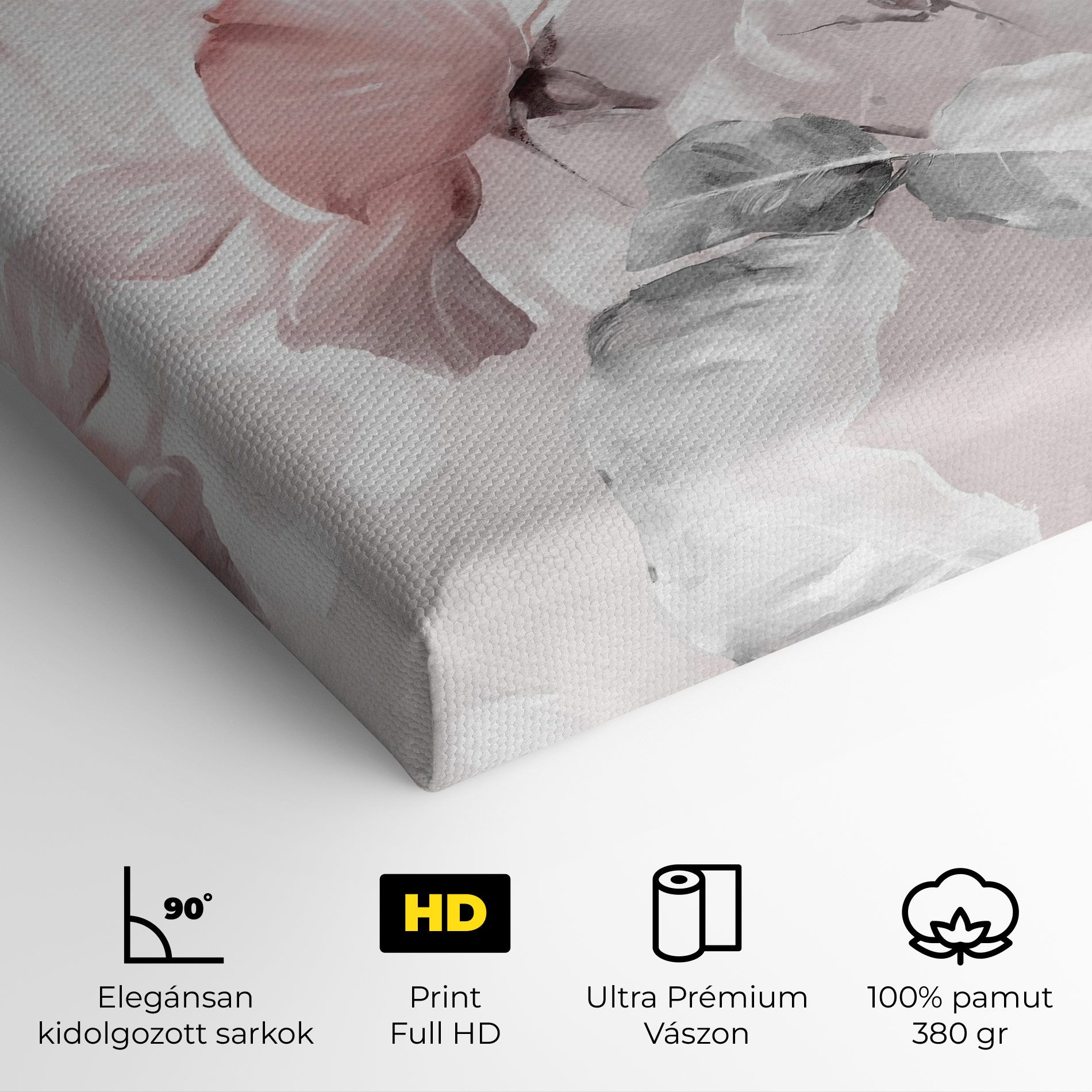 Abstract Pink Flowers mockup 4