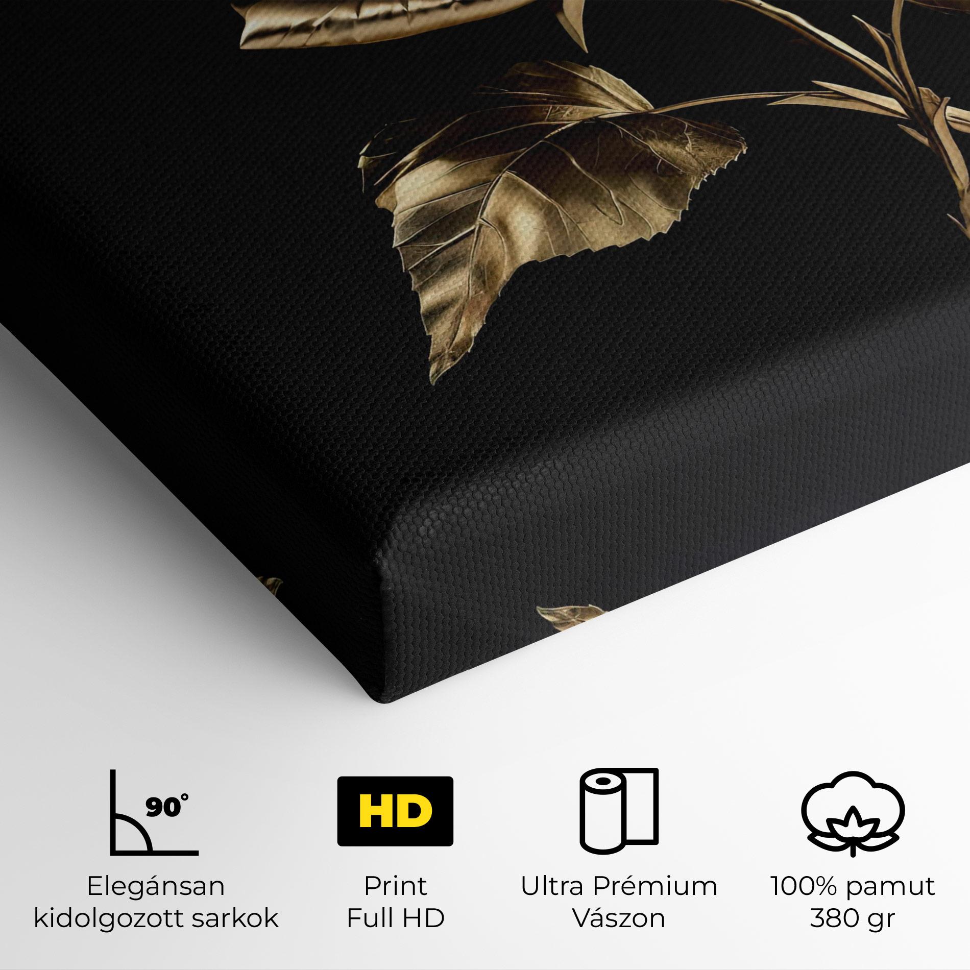 Vászonkép Beautiful Golden Rose mockup 4