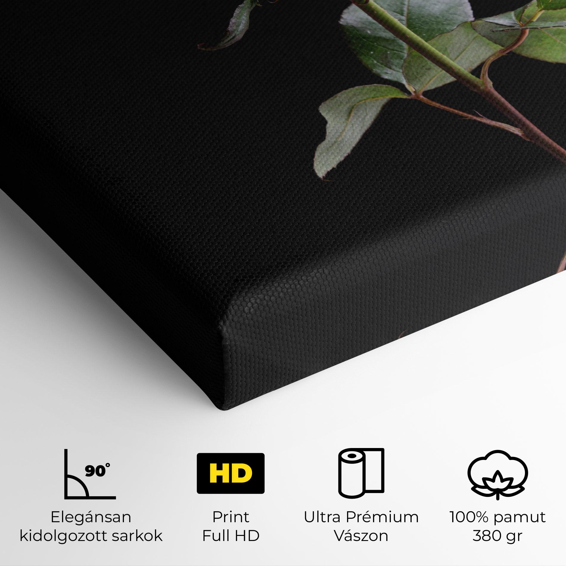 Vászonkép Beautiful Red Rose mockup 4