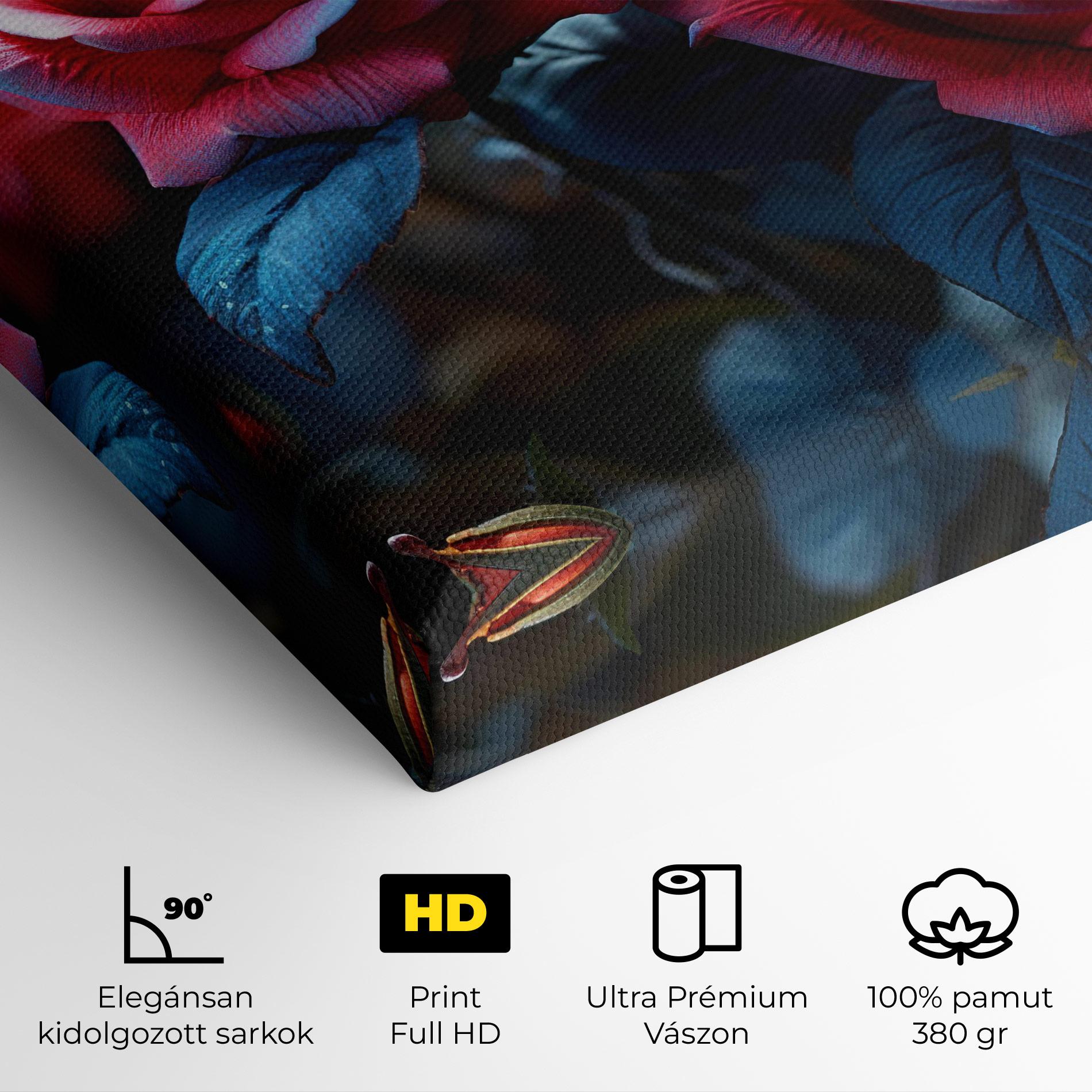 Vászonkép Dark Pink Rose mockup 4