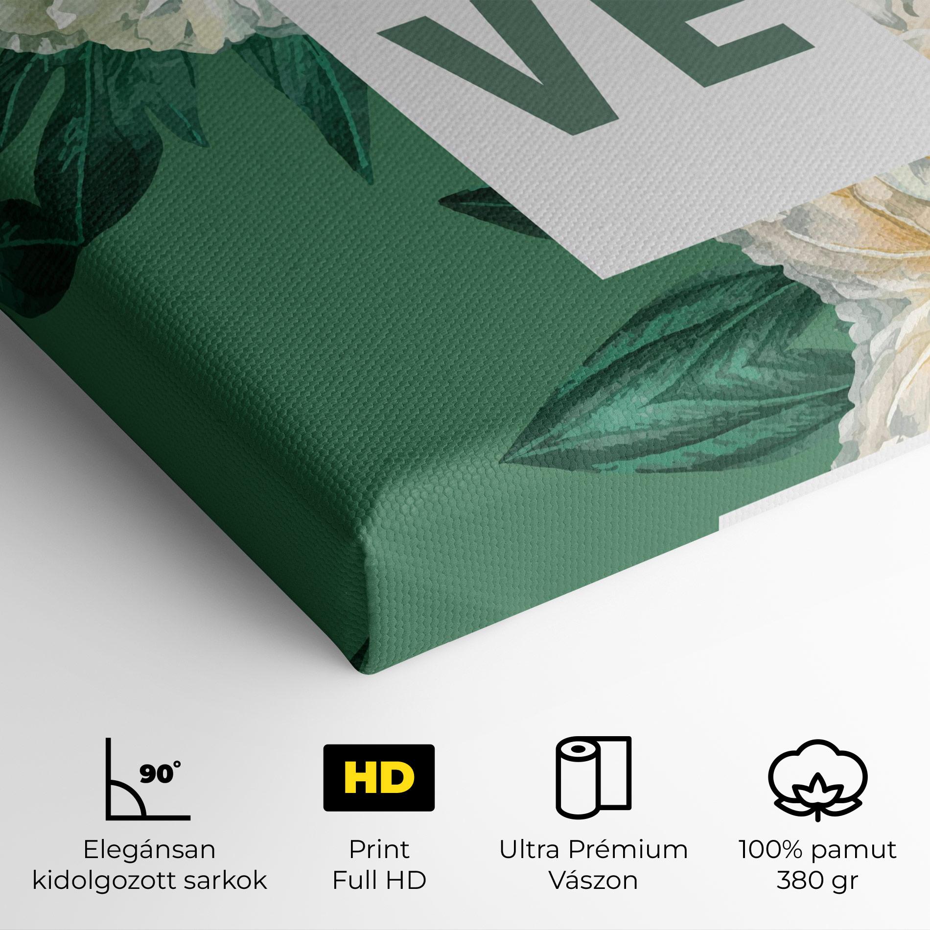 Vászonkép Love Green Rose mockup 4