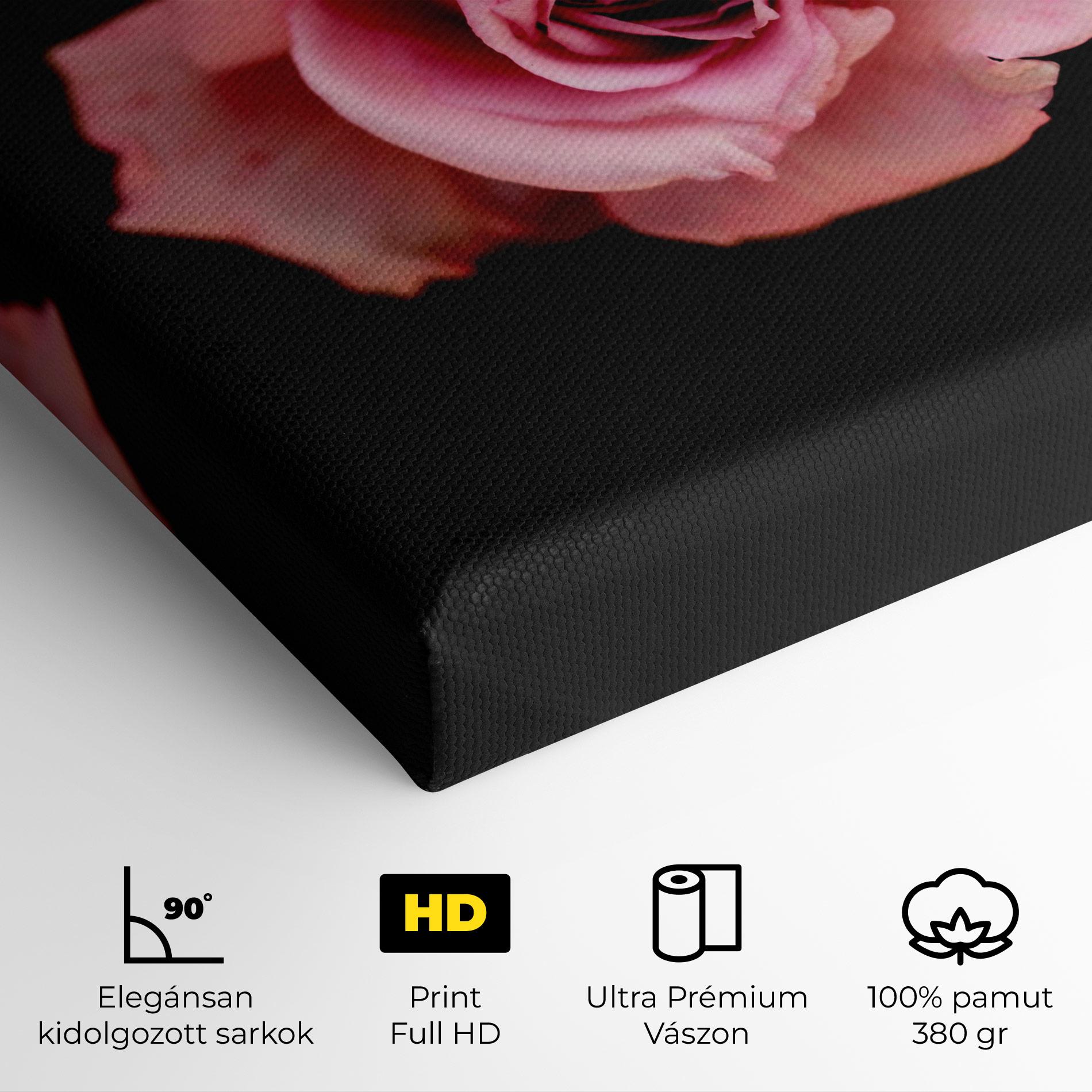 Vászonkép Opened Pink Rose mockup 4