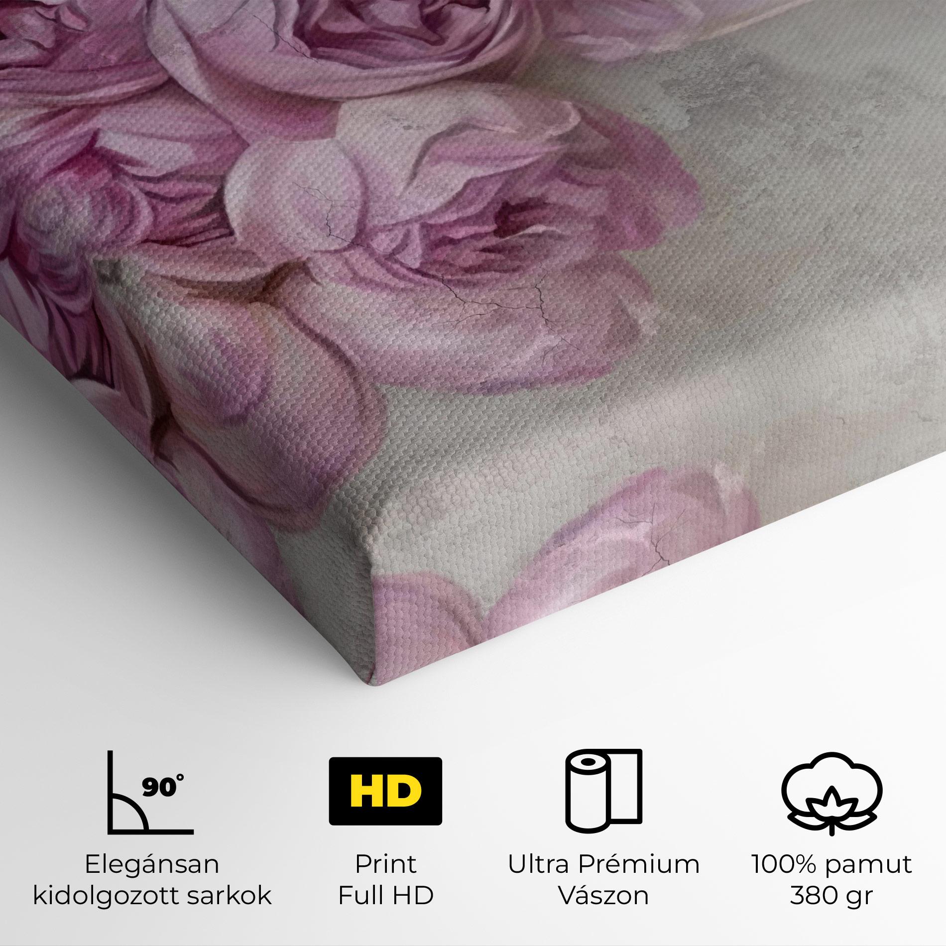 Vászonkép Trandafiri Colorati mockup 4