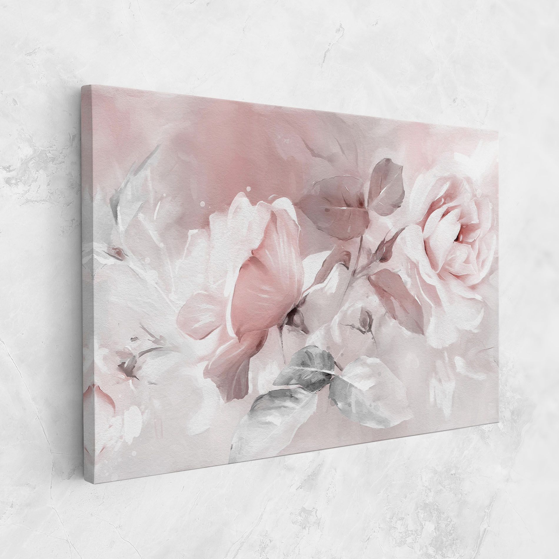 Abstract Pink Flowers mockup 1