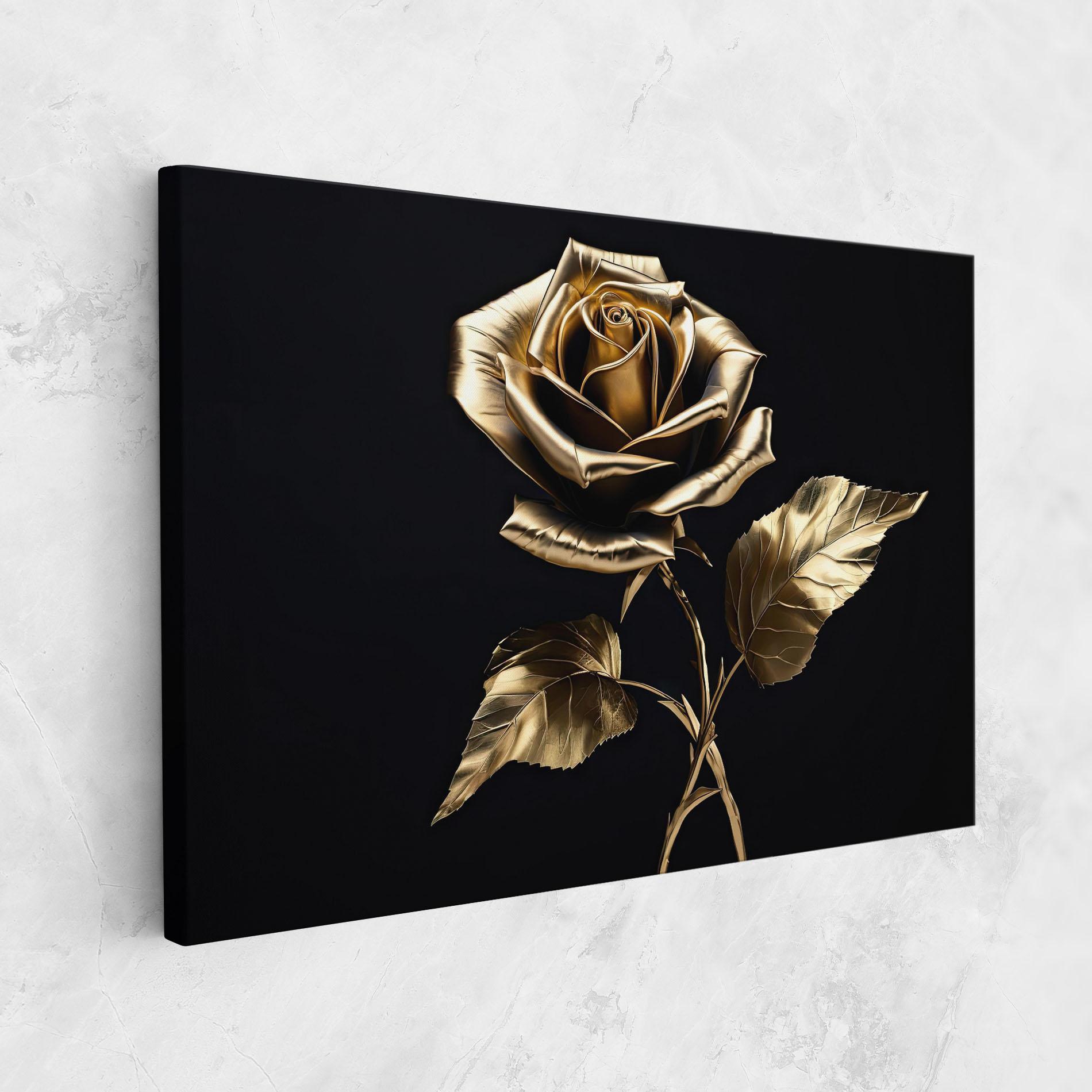 Vászonkép Beautiful Golden Rose mockup 1