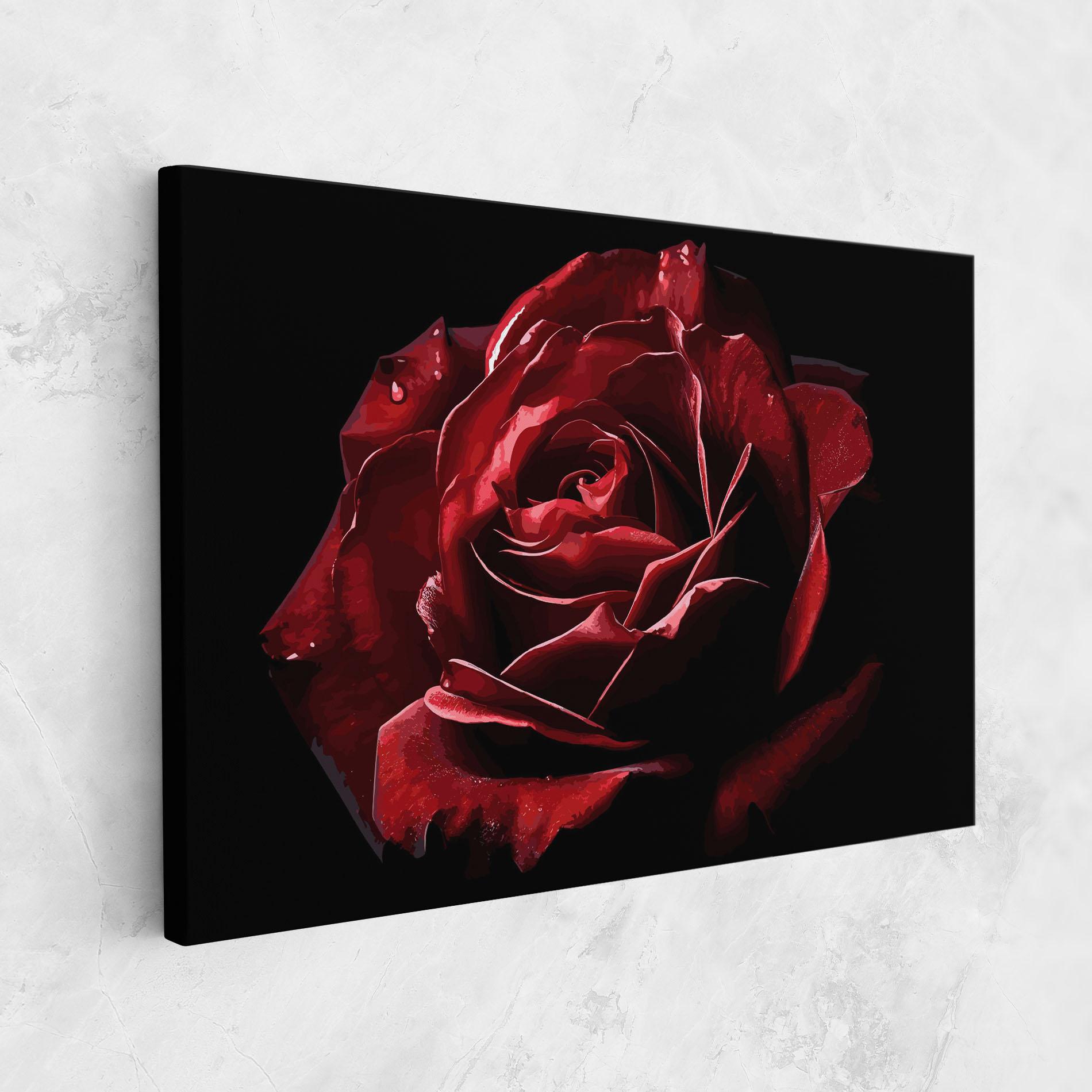 Vászonkép Big Red Rose mockup 1
