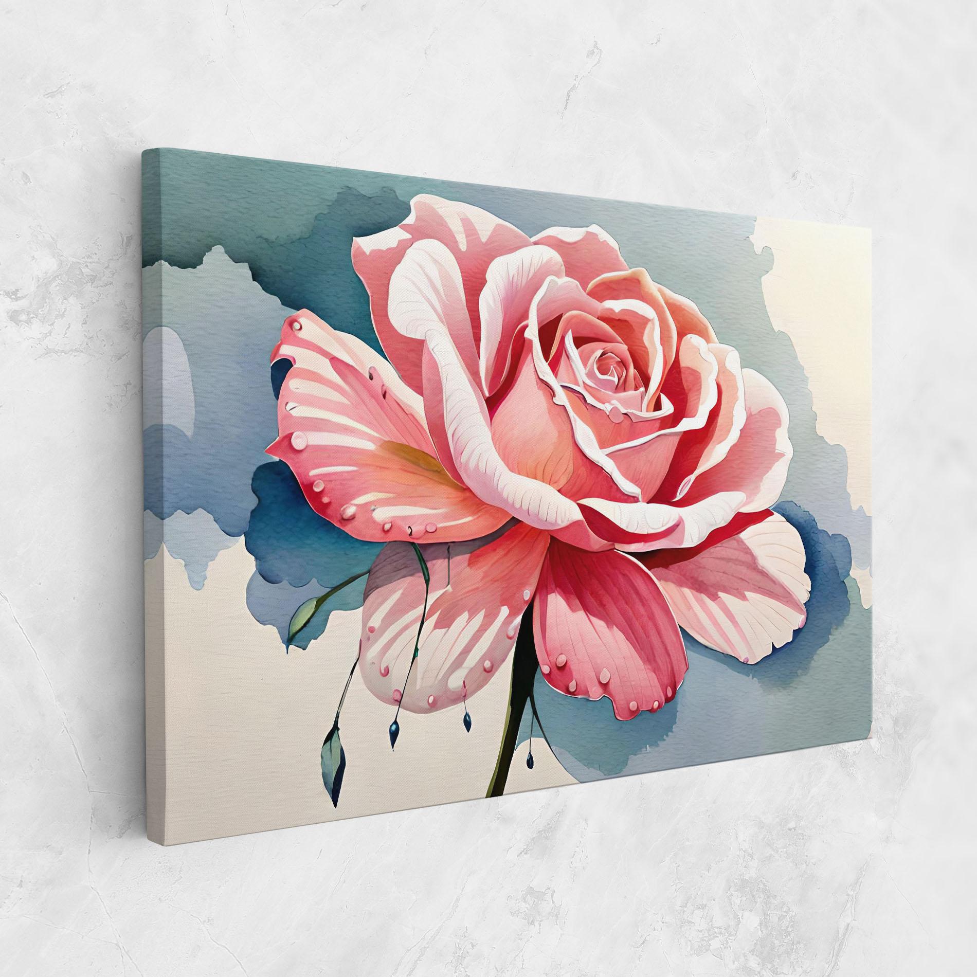 Vászonkép Bih Pink Rose mockup 1