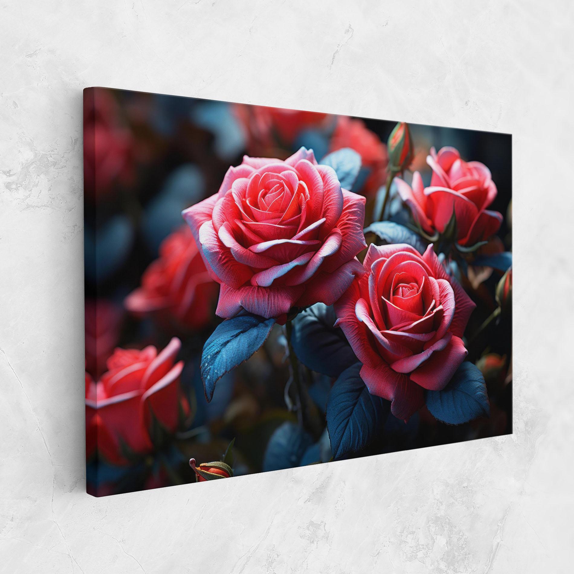 Vászonkép Dark Pink Rose mockup 1