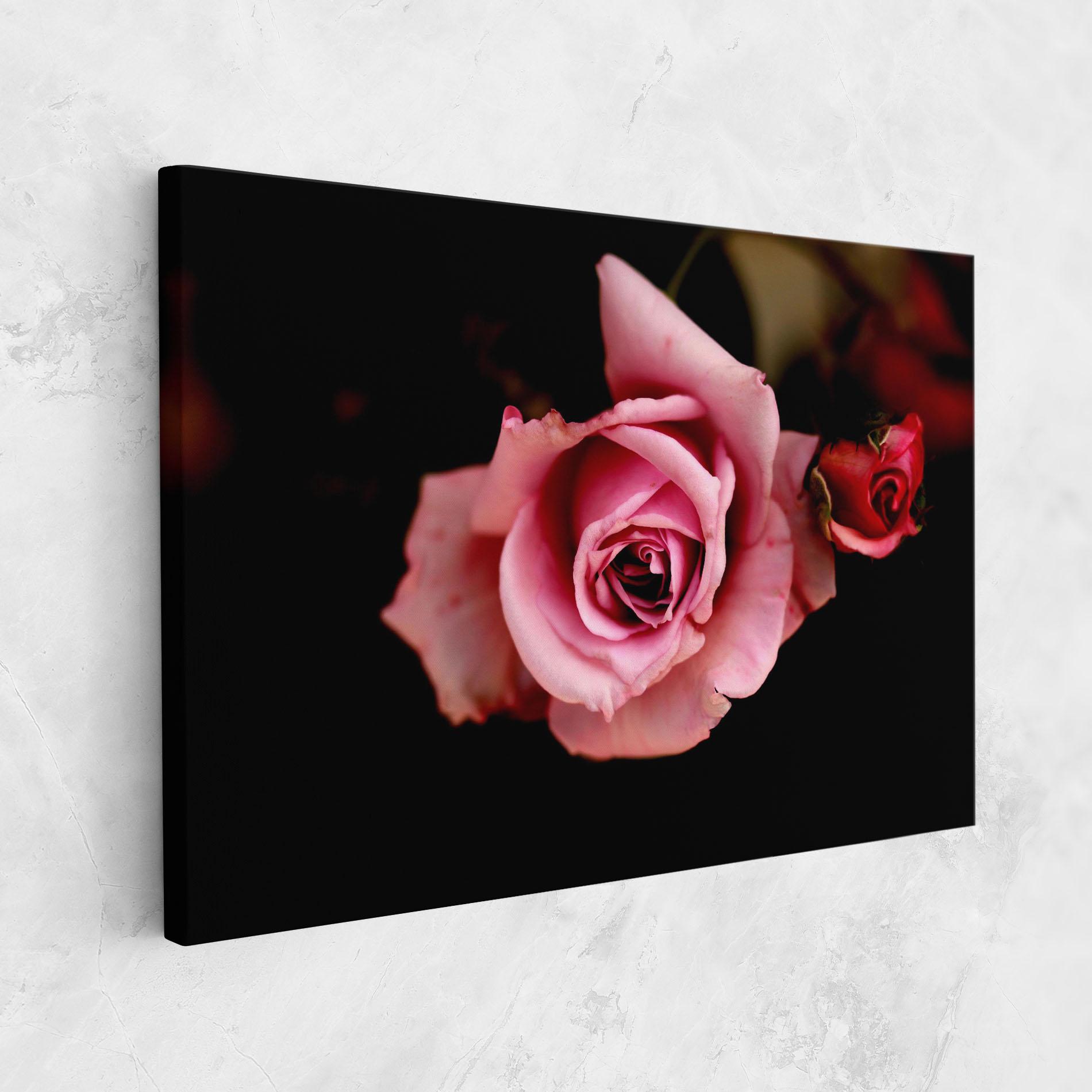 Vászonkép Opened Pink Rose mockup 1