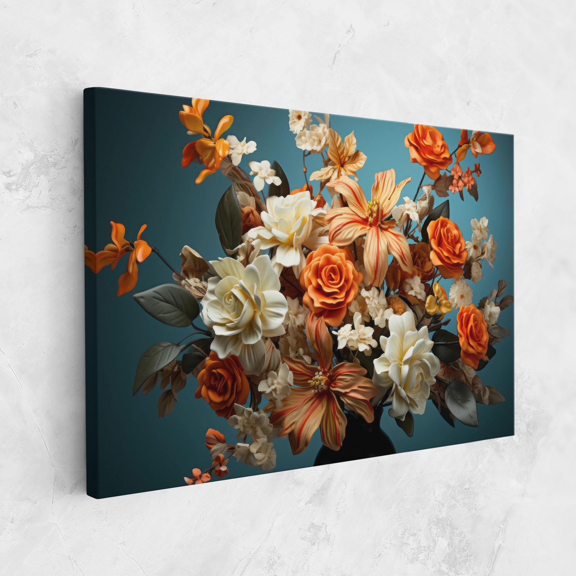 Vászonkép Orange Cream Rose mockup 1