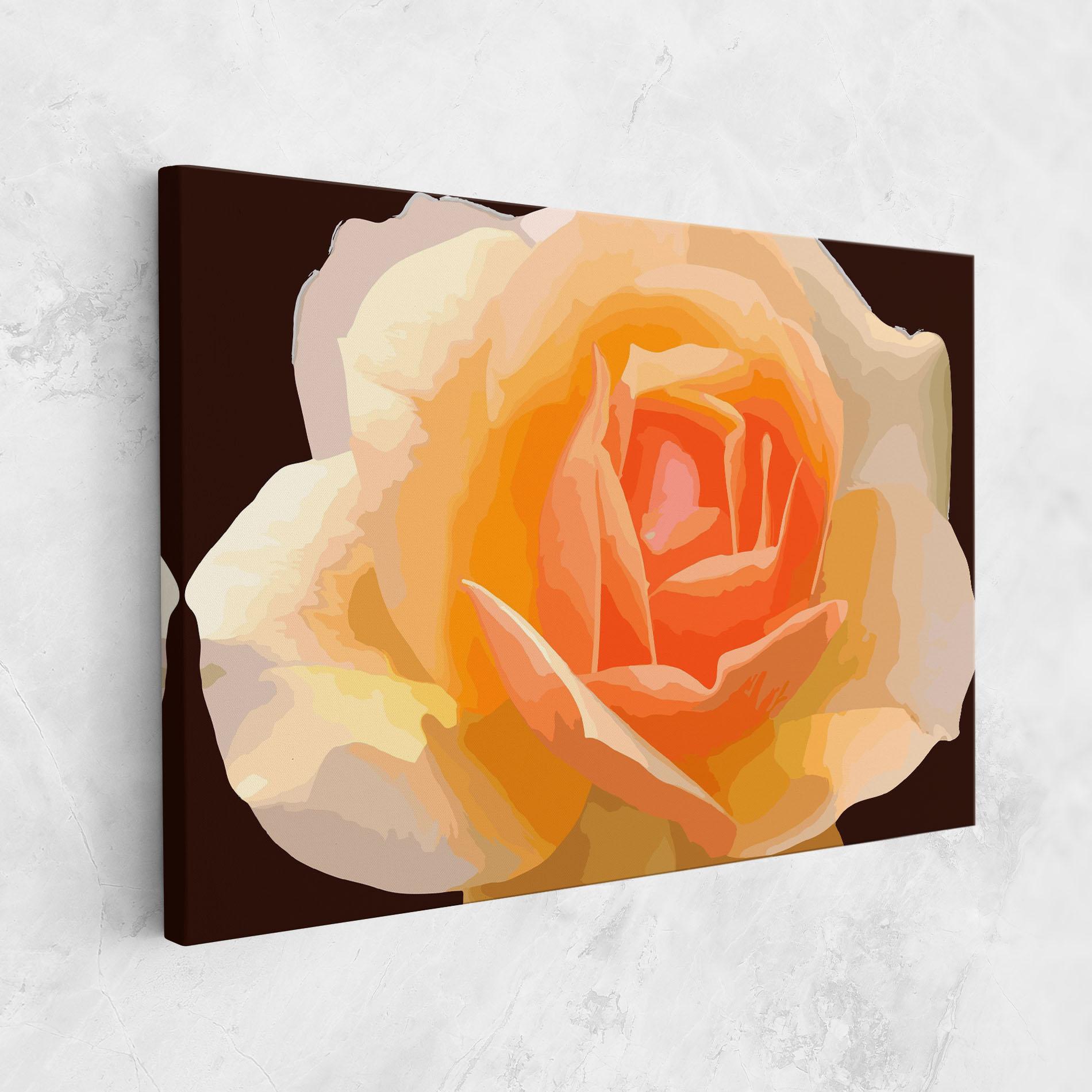 Vászonkép Orange Rose Ioana mockup 1